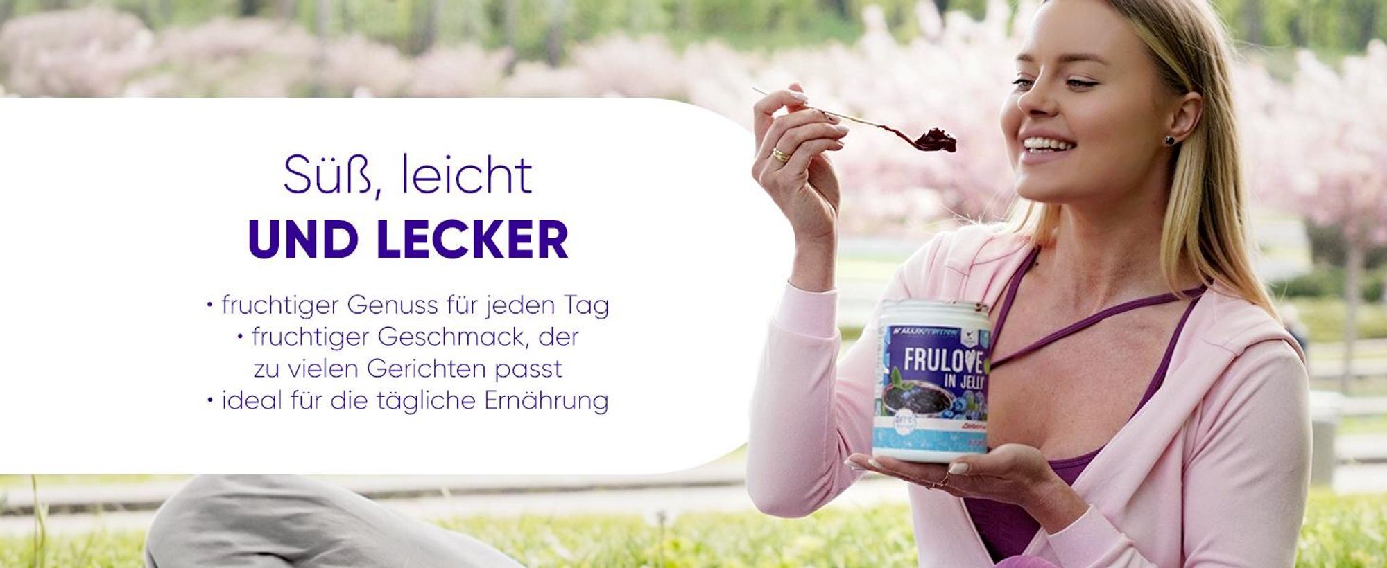 ALLNUTRITION FRULOVE In Jelly Blueberry 1000g Marmelade Beere Früchte