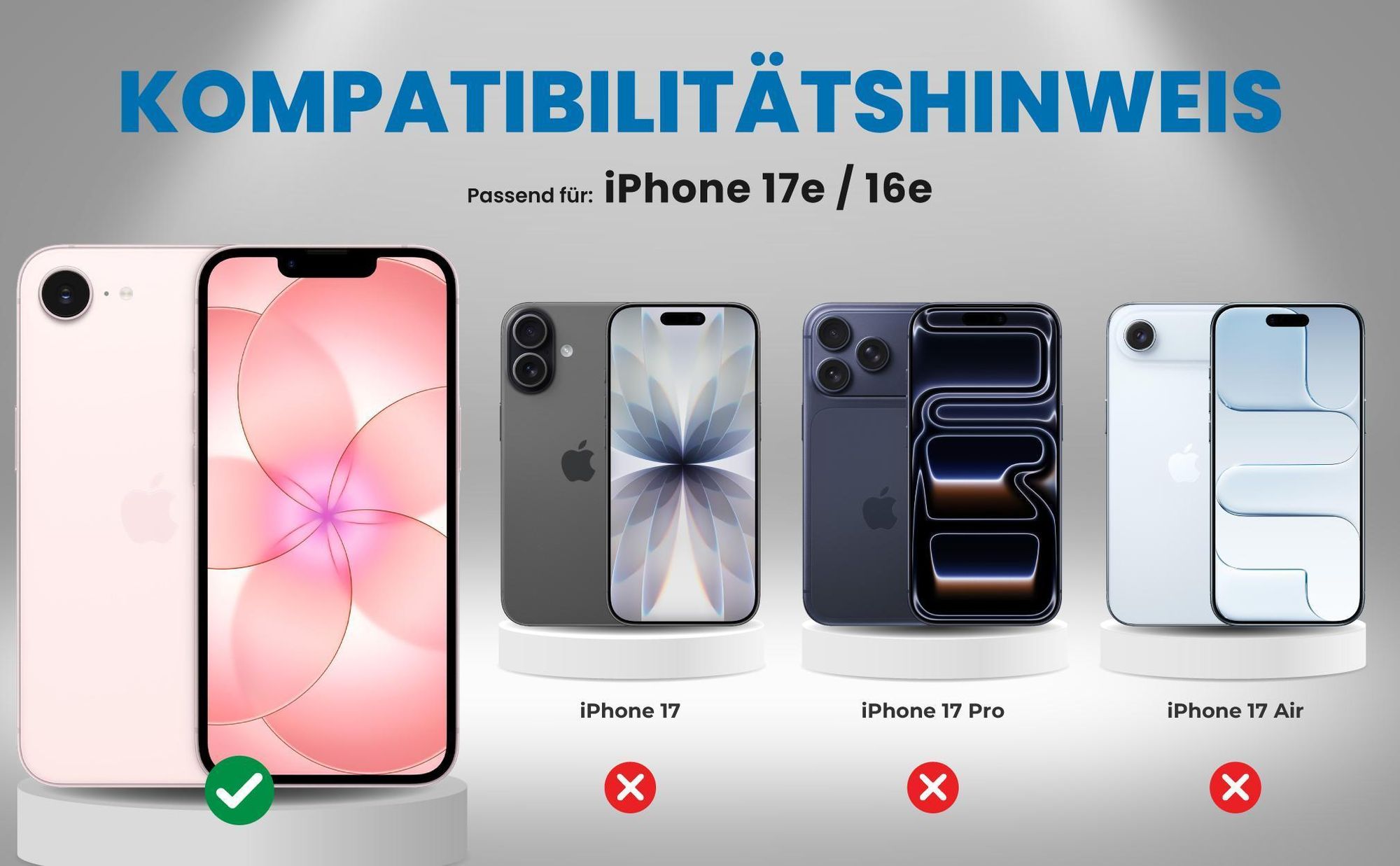 Kompatibilitätshinweise Hülle für Apple iPhone 17e