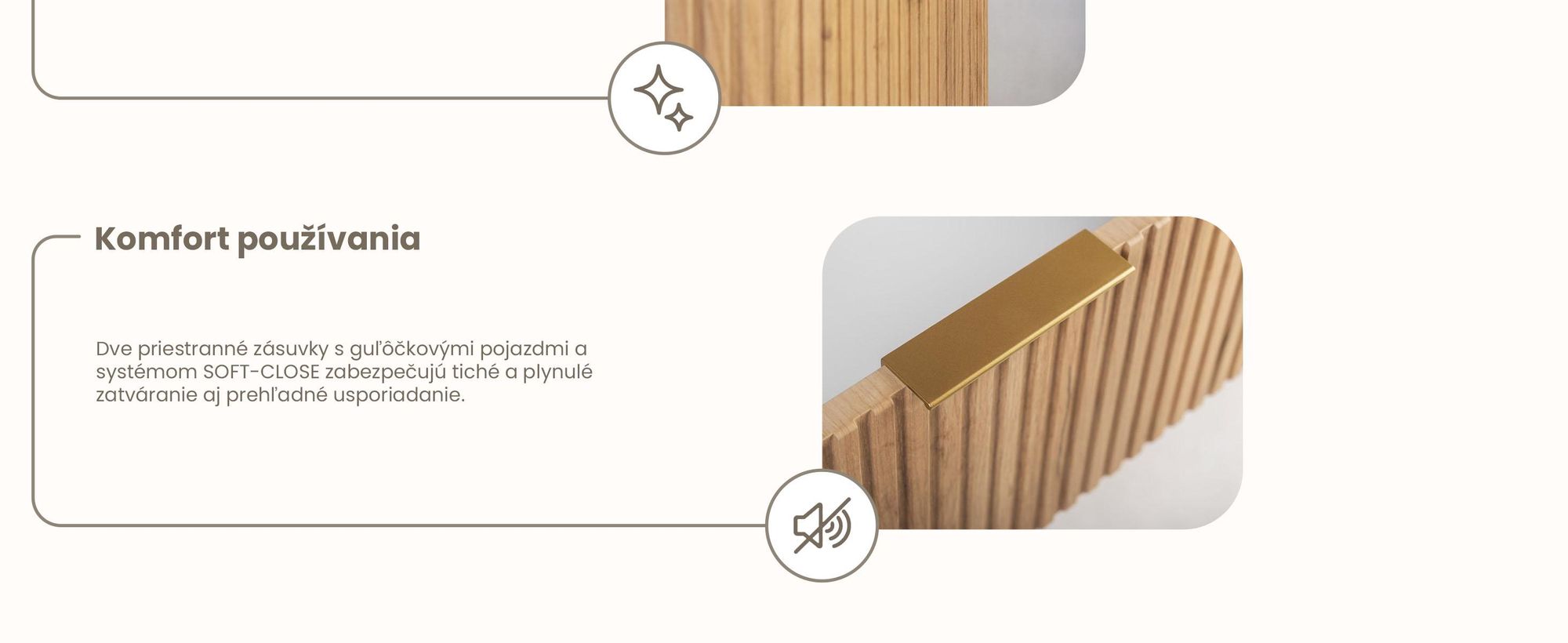 Kupelnova Skrinka - 80 CM - Hnedý Mat - MDF - 2 Zásuvky - Kúpeľňový Nábytok