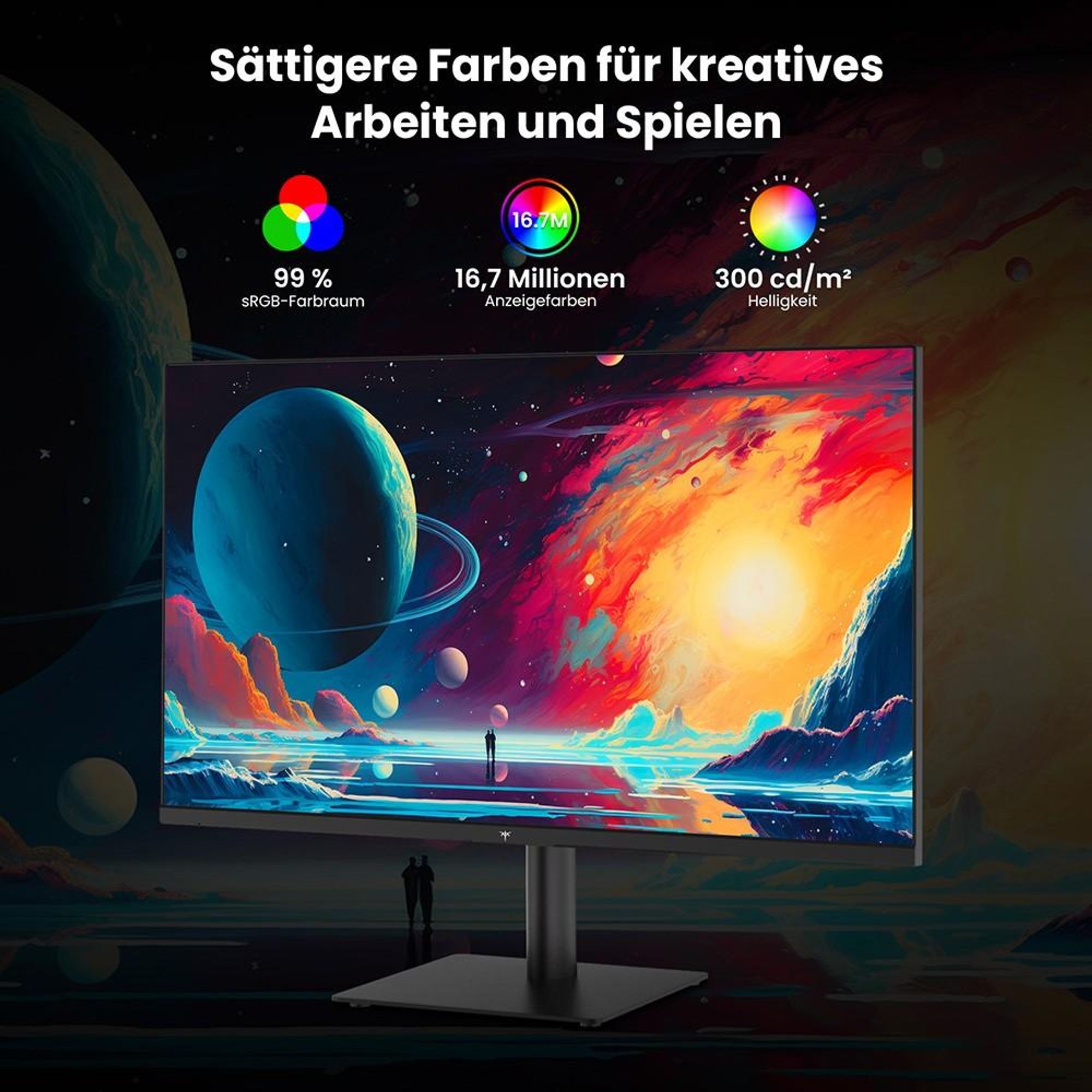 KTC H27T27 27 Zoll Gaming Monitor QHD 100Hz IPS HDR10 1ms