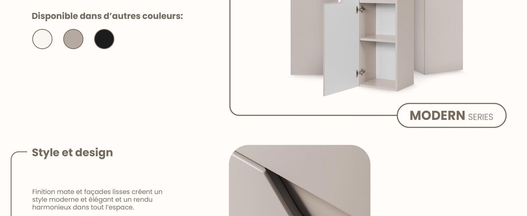 RODAN, meuble de salle de bain, armoire moderne, meuble sous vasque, meuble sous lavabo