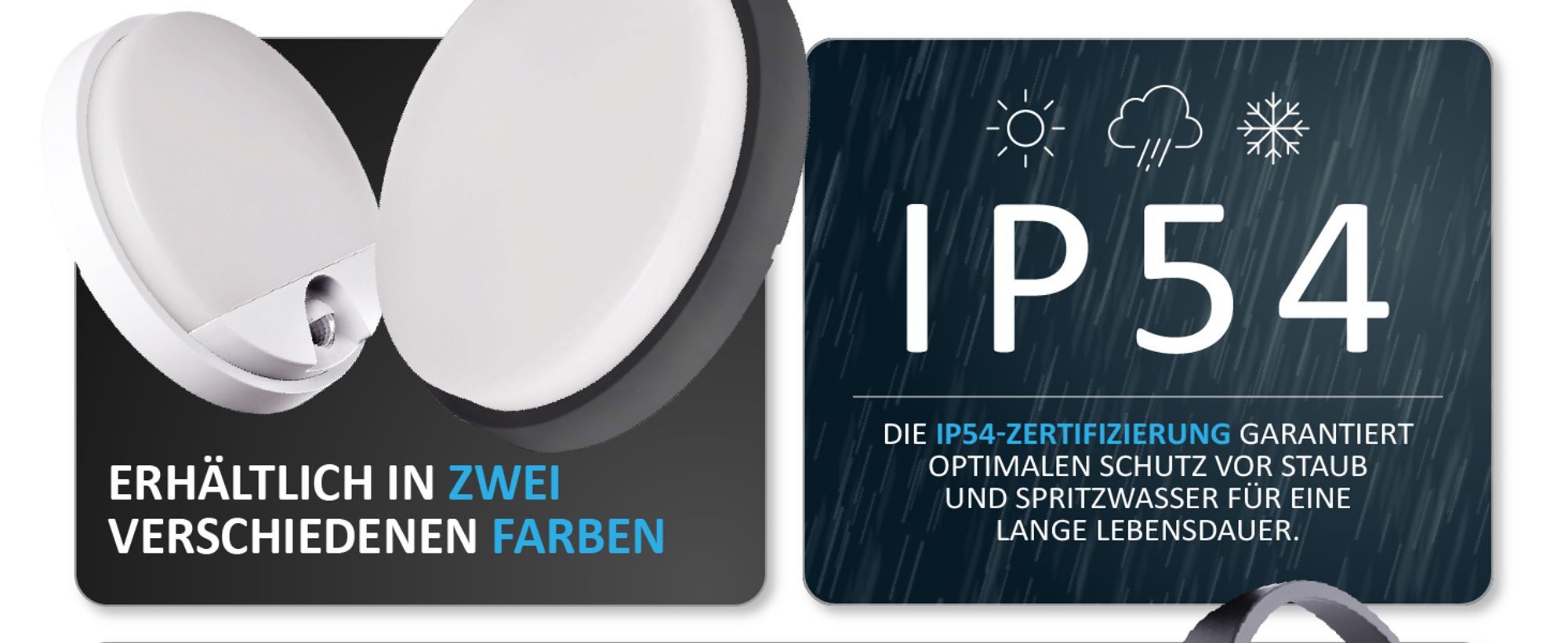 ALMAZ LED Außenwandleuchte schwarz – Modernes Design, klare Beleuchtung, 15W, IP54