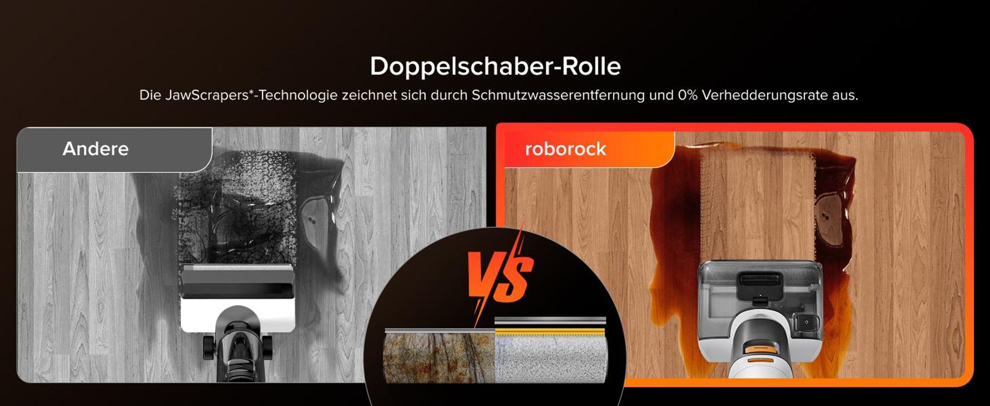 Roborock F25 GT Nass und Trockensauger, 20.000 Pa kabelloser All-in-One-Hartbodenreiniger, Selbstreinigung und Trocknung mit Hohe Temperaturen