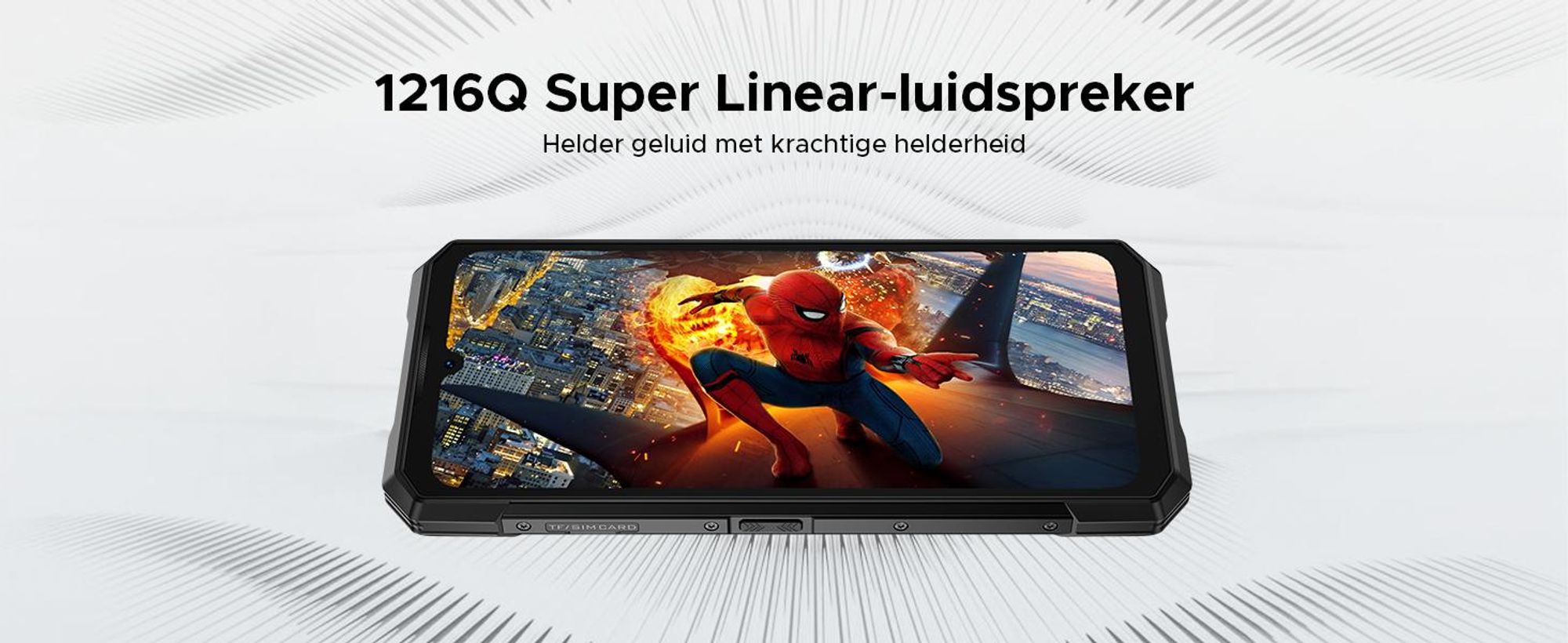 DOOGEE S200 Ultra robuuste smartphone, 5G, IP68/IP69K, 6,72" 120Hz, 1,32" AMOLED-scherm, 11000mAh batterij, 66W opladen, 48GB+1TB opslag, 100MP camera