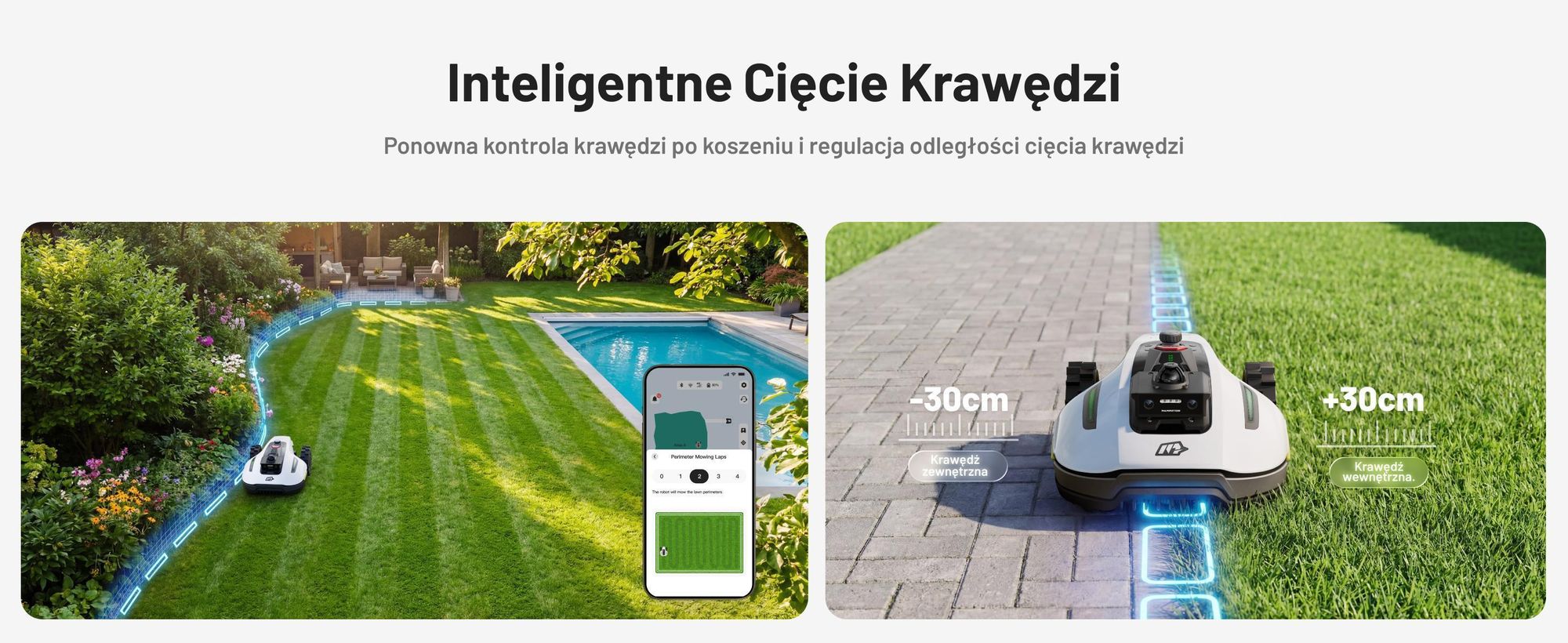 Robotická sekačka Mammotion YUKA Mini 2 1000 s garáží a mycím stojanem, do 1000 m², DropMow, auto mapování, sečení okrajů, APP