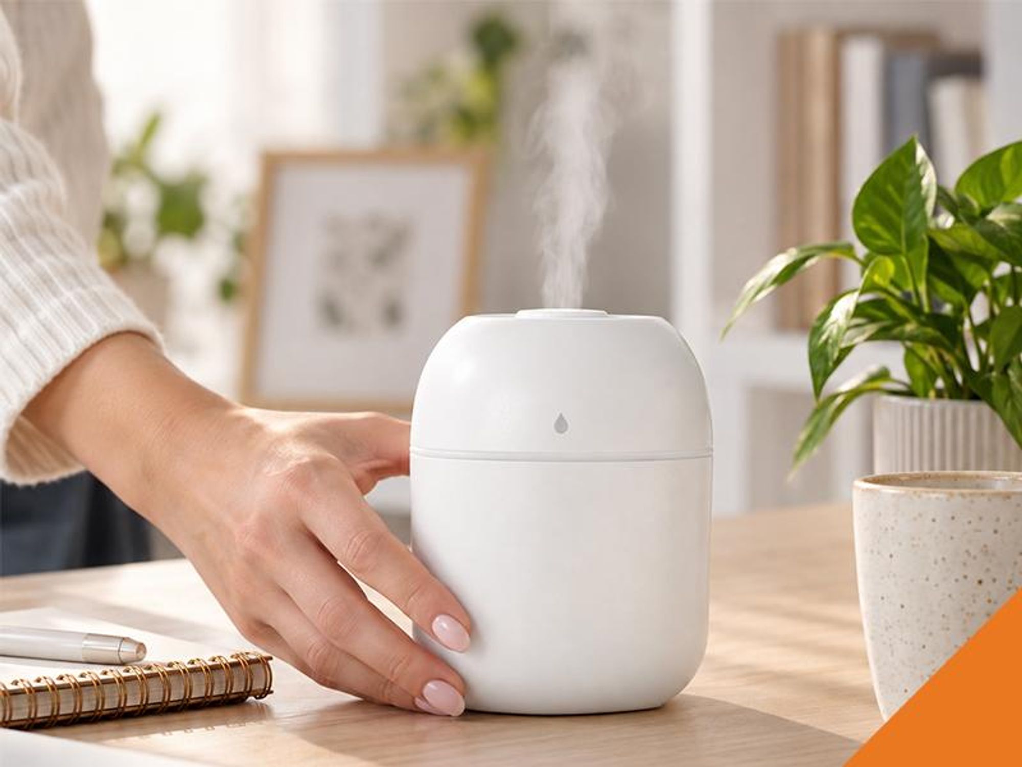 KRUMAD Luftbefeuchter, Diffuser, Duft Diffusor für Aromaöle, Defuser Luft Aroma Öle für Schlafzimmer,  Farben Raumbefeuchter Elektrisch