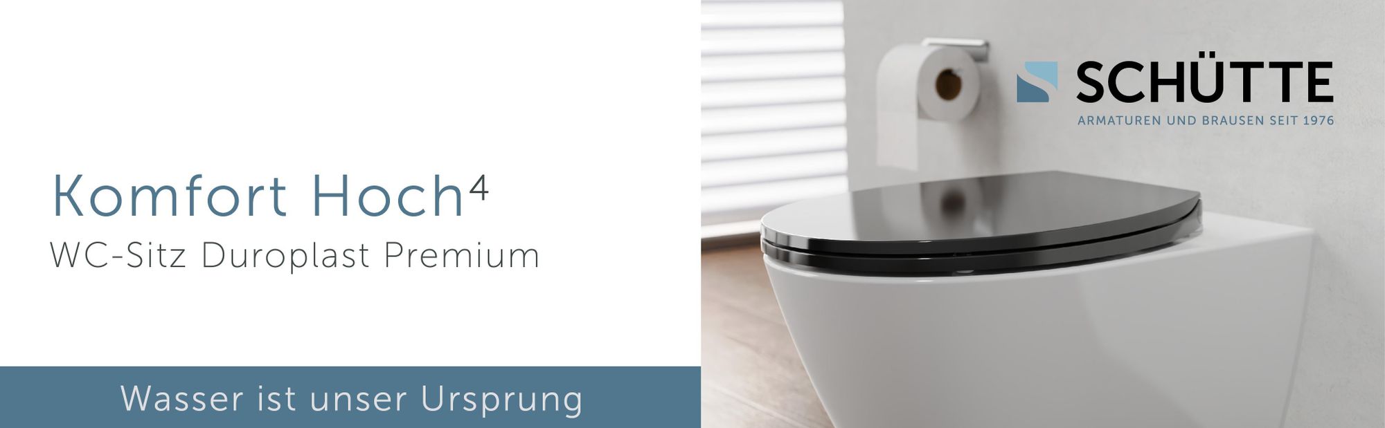 Duroplast WC-Sitz BLACK, PREMIUM, mit Absenkautomatik