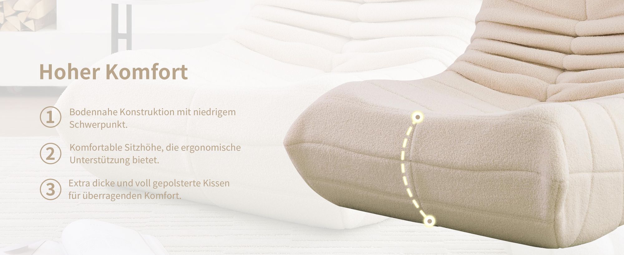 Klassische Sessel, Schlafsofas, sitzkissen boden, Lazy Sofa, Bean bag, für Schlafzimmer, Sitzsack