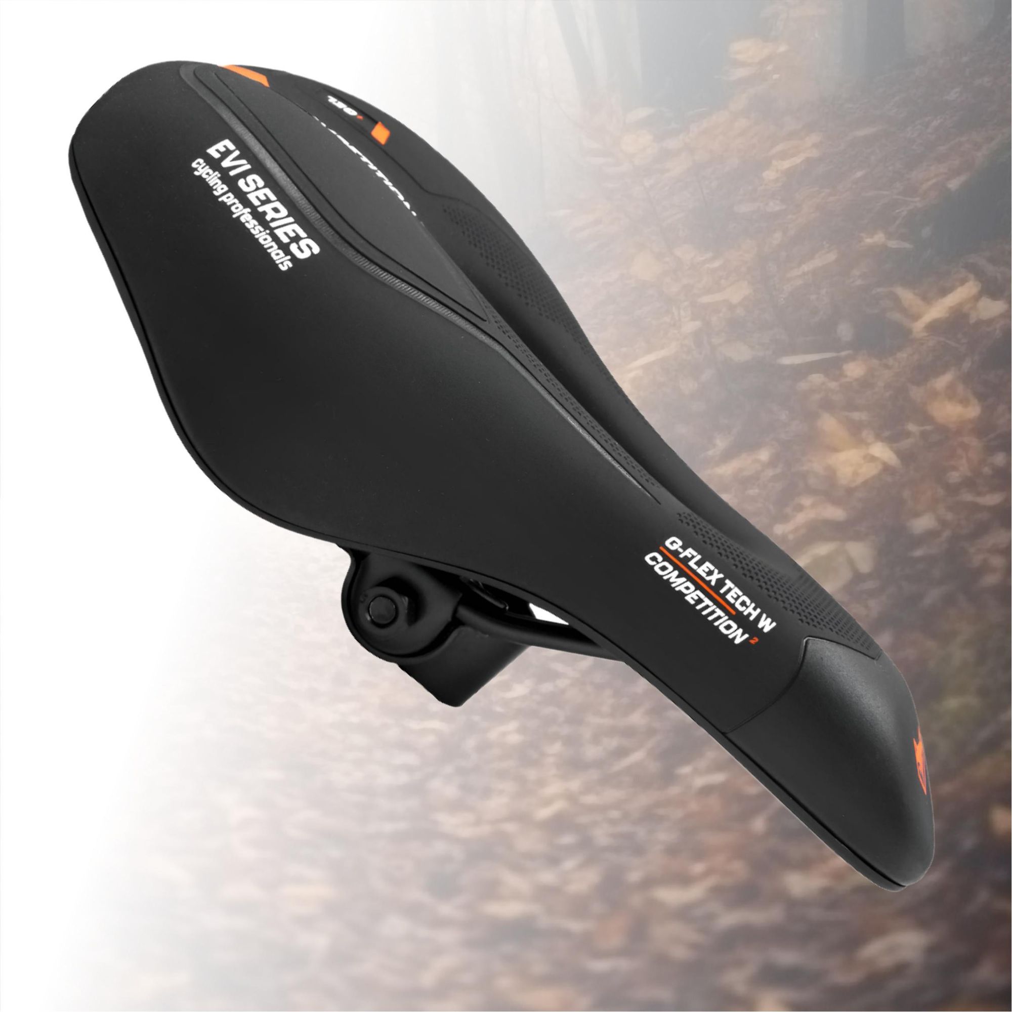 Fahrradsattel Gel extra bequem, ergonomischer City & Trekking Sattel für Damen & Herren, weich & stoßdämpfend, EVI BIKE G-Flex W, Schwarz