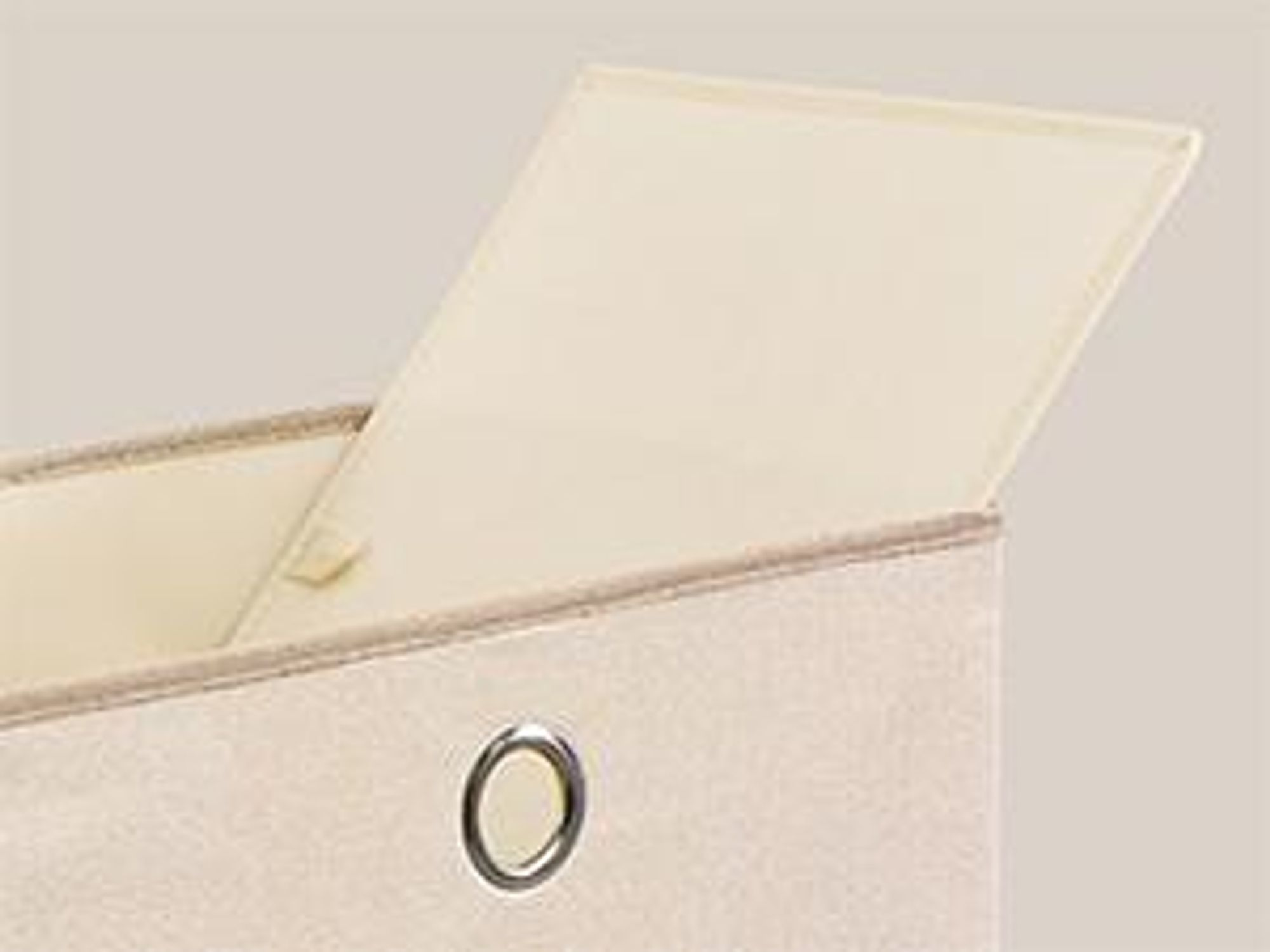 SONGMICS Aufbewahrungsboxen 3er-Set, Ordnungsbox, stapelbar mit Griffen, 43 x 30 x 30 cm, sand