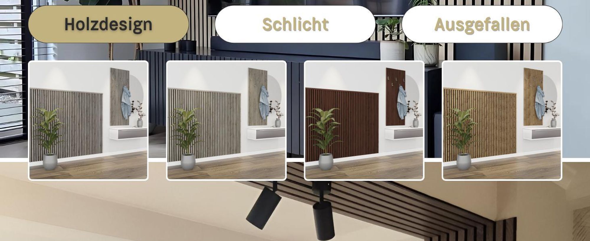 HEXIM Akustikpaneele 138,5x60cm Holz Comfort - flexible Holzpaneele Platten Lamellenwand MDF Wandpaneele Lamellenverkleidung Wandverkleidung schalldämmend (0.83m² Palomino)