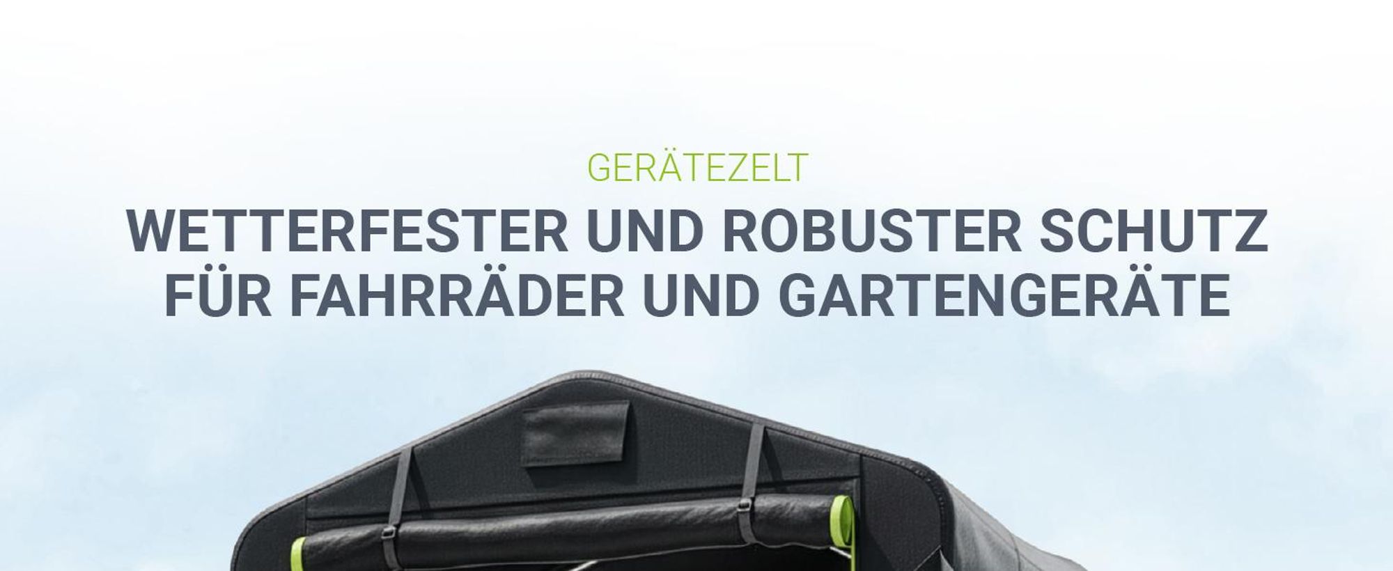 Juskys® Gerätezelt S, 180x120x165 cm in Anthrazit, mit Metallrahmen, Fenstern und Tür