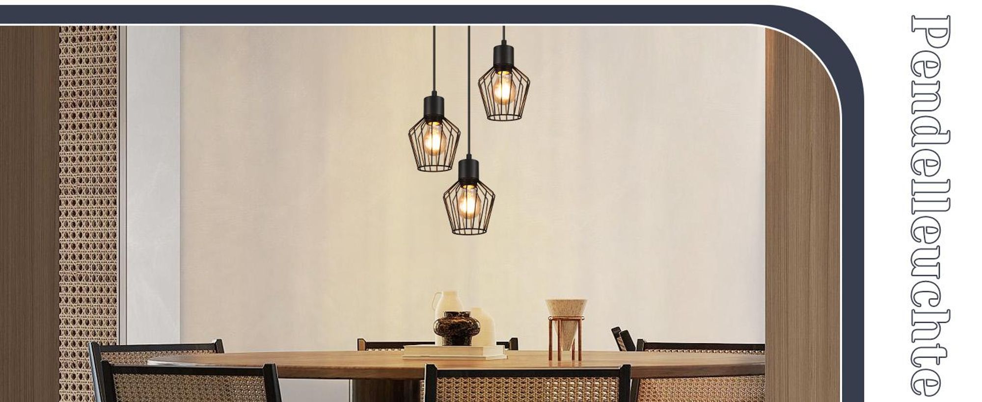 ZMH Pendelleuchte Esstisch Hängeleuchte Schwarz Pendellampe E27 3 Flammig Hängend Lampen Metall Lampenschirm Hängelampe Industrie für Küche