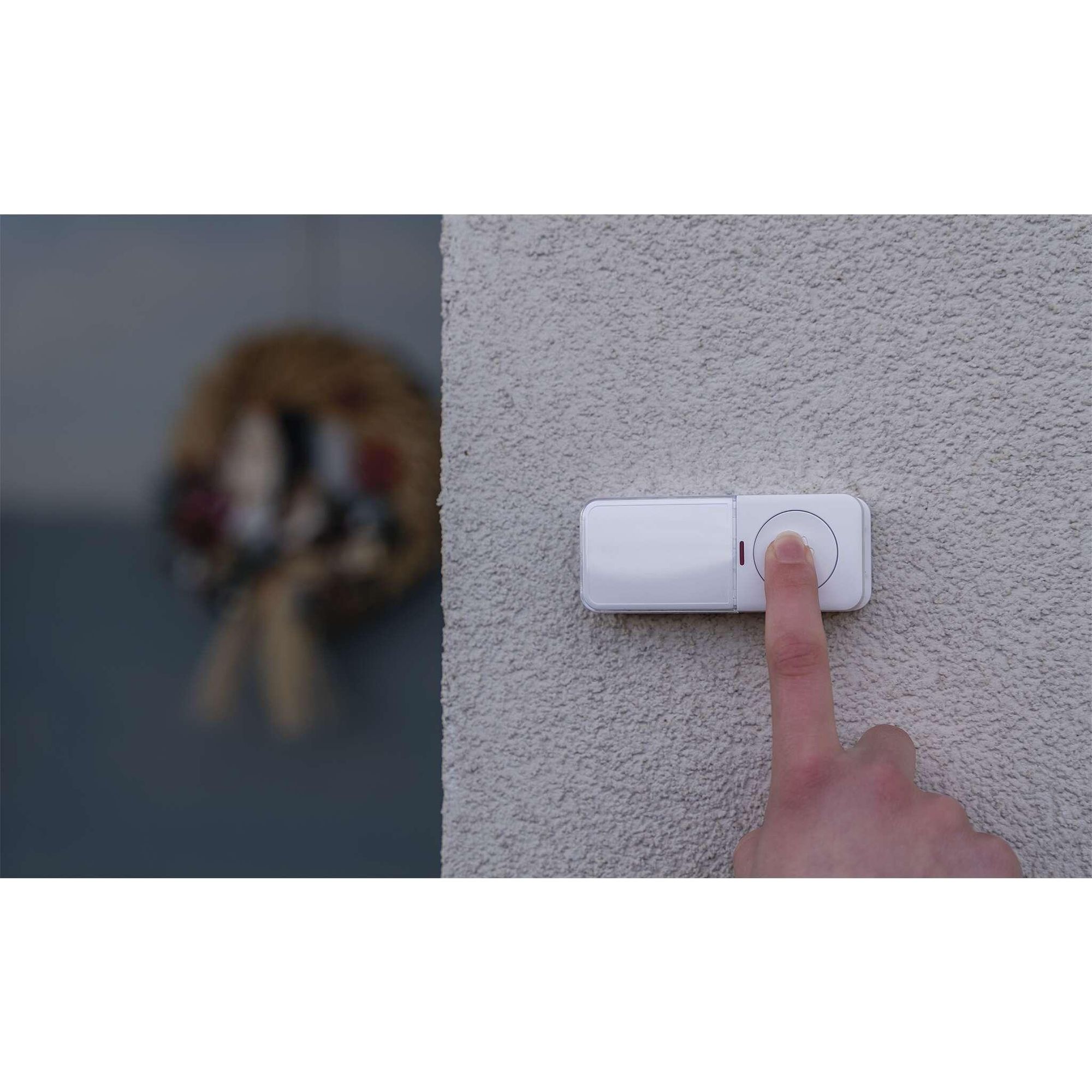EMOS Smart Home Funkklingel Set mit App, WiFi, kabellos, 52 Melodien, 150m Reichweite, 4 Lautstärken bis 110dB, inkl. Batterie, weiß, P5735WS