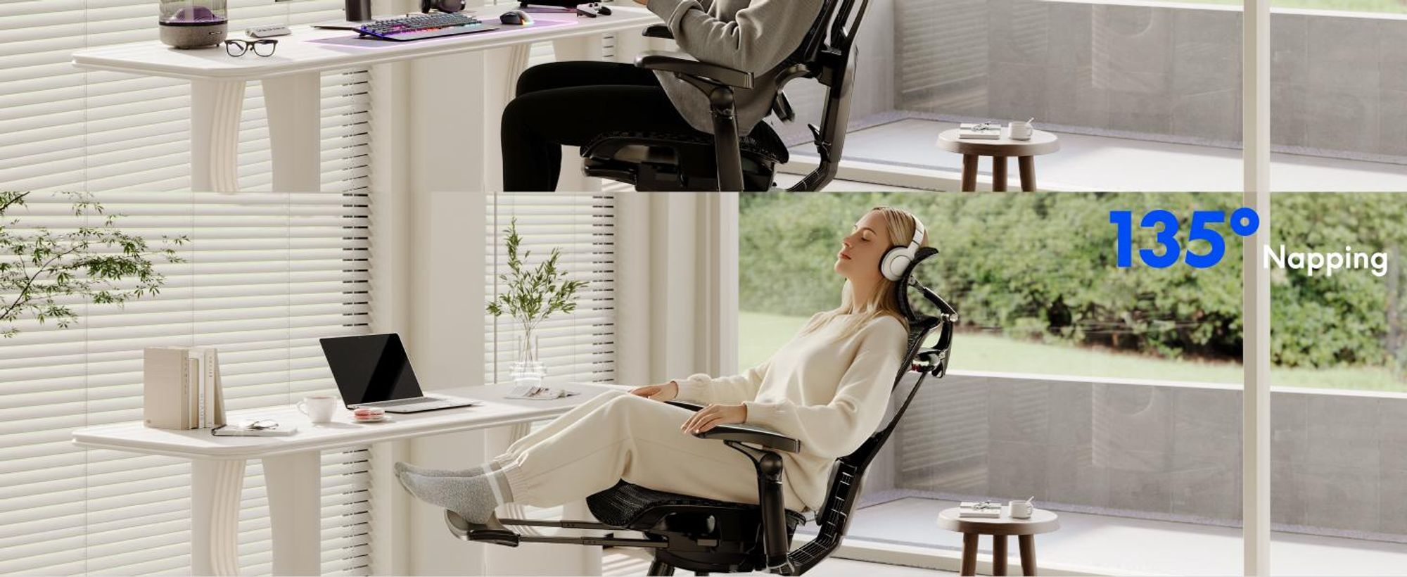 FLEXISPOT ErgoX Pro Ergonomischer Bürostuhl 12-stufig höhenverstellbar 7D Armlehnen 5D Lendenstütze 4D Kopfstütze 250 kg Tragkraft Netzsitz Schwarz