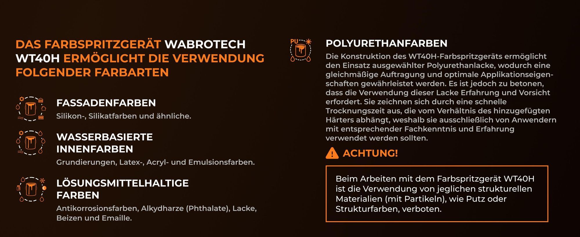 Farbsprühgerät WABROTECH WT40H Airless Farbsprühsystem mit Transporträdern, Airless Spritzgerät, 4 L/min