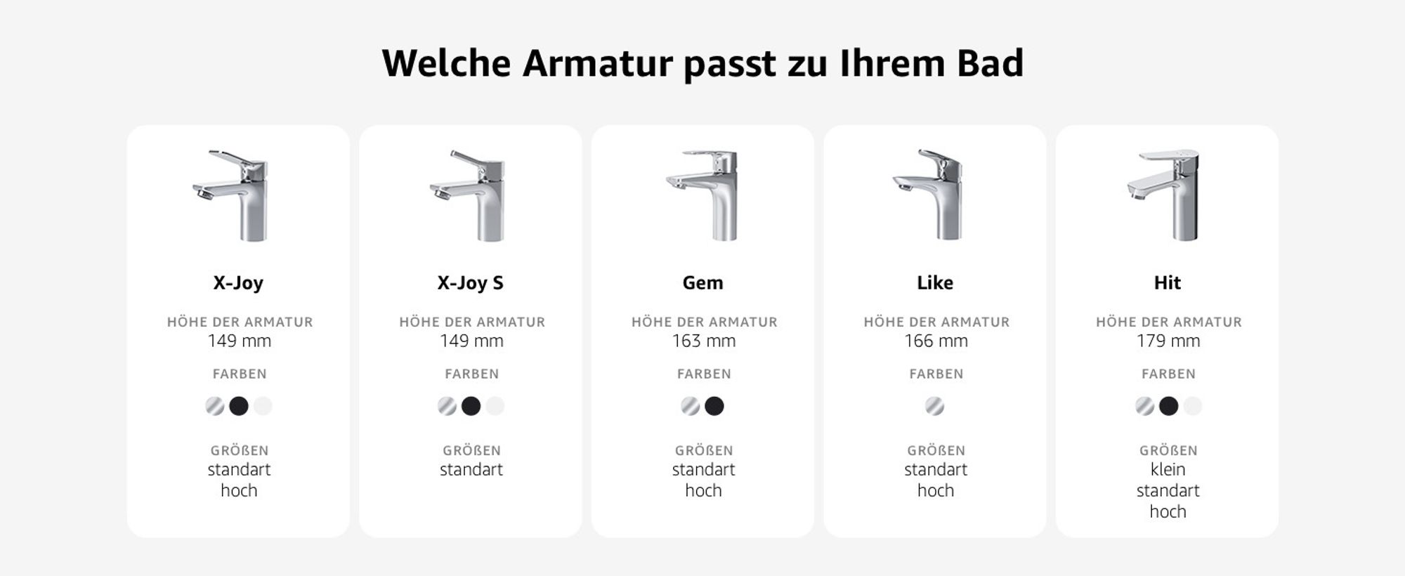AM.PM Wasserhahn Bad Chrom Waschtischarmatur Bad Armatur Mischbatterie Waschbeckenarmatur Einhebelmischer Badezimmer