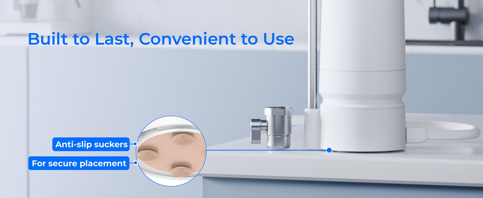 [Ultra Filtration] Waterdrop Arbeitsplatte Wasserfilter, Filterlebensdauer-Erinnerung, 4000 Gallonen, WD-CTF-07 (1 Filter Inbegriffen)