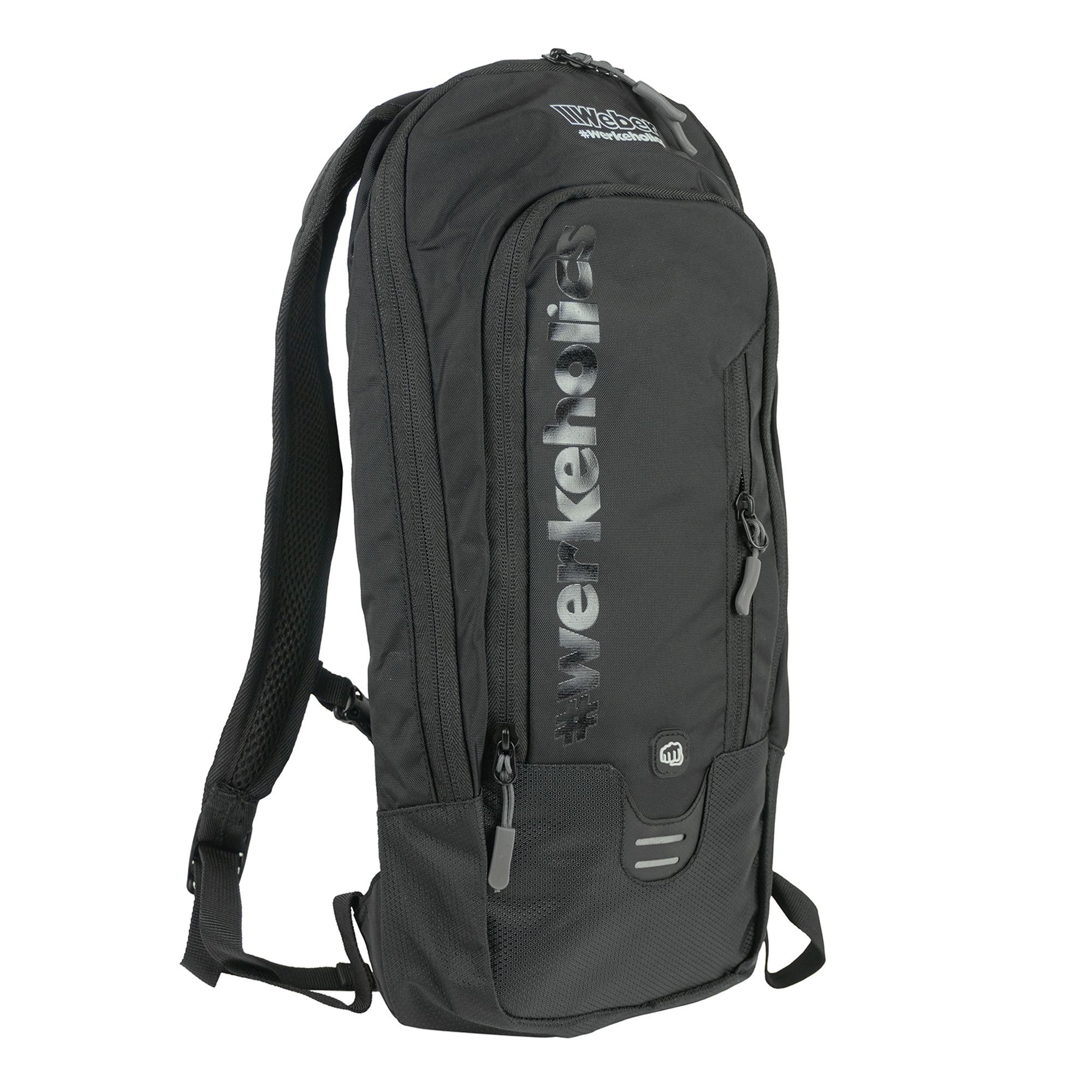 Weber #Werkeholics Outdoor, Fahrrad & Offroad Rucksack schwarz 10 Liter für 2L Trinkblase Fahrradrucksack Trinkrucksack Motorrad Sportrucksack