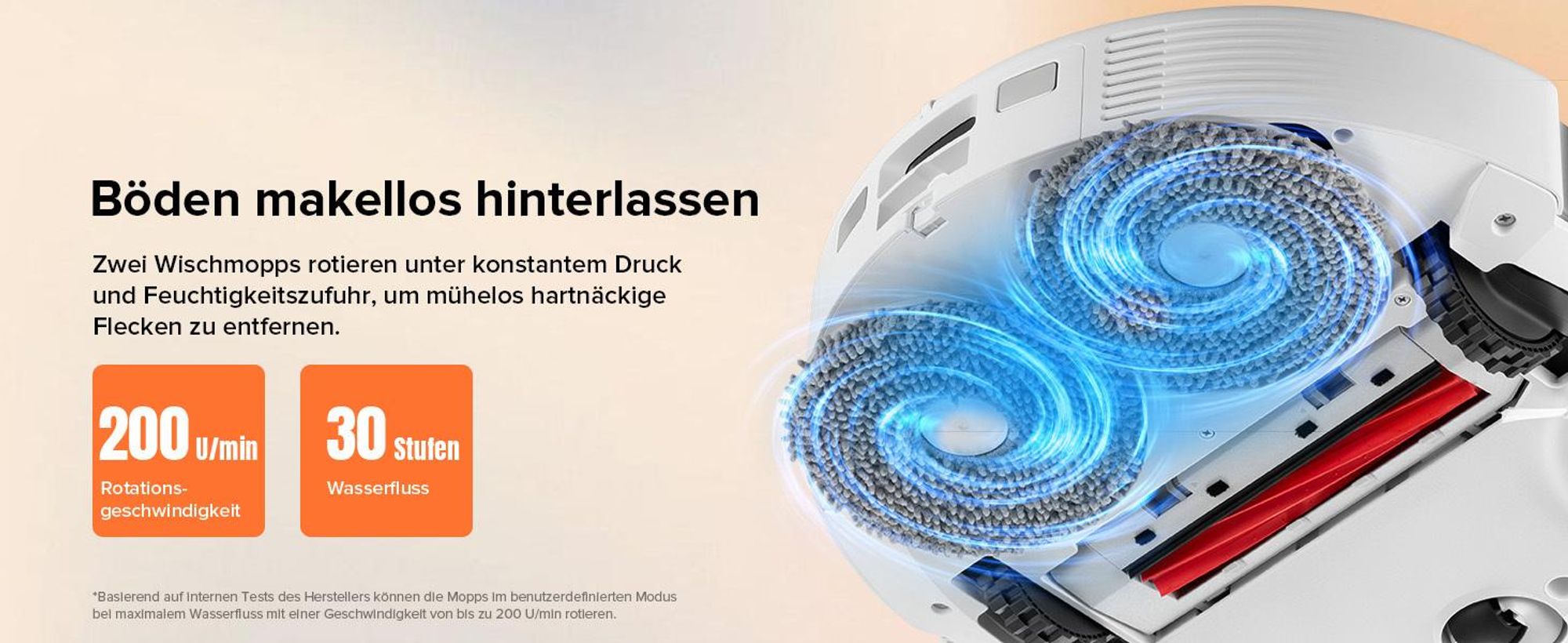 Roborock Qrevo Pro Saugroboter, 60°C-Heißwasser-Moppwäsche, FlexiArm Kantenreinigung, Hebarer Mopp, Teppichstrategie (Upgrade von Qrevo S ) Weiß