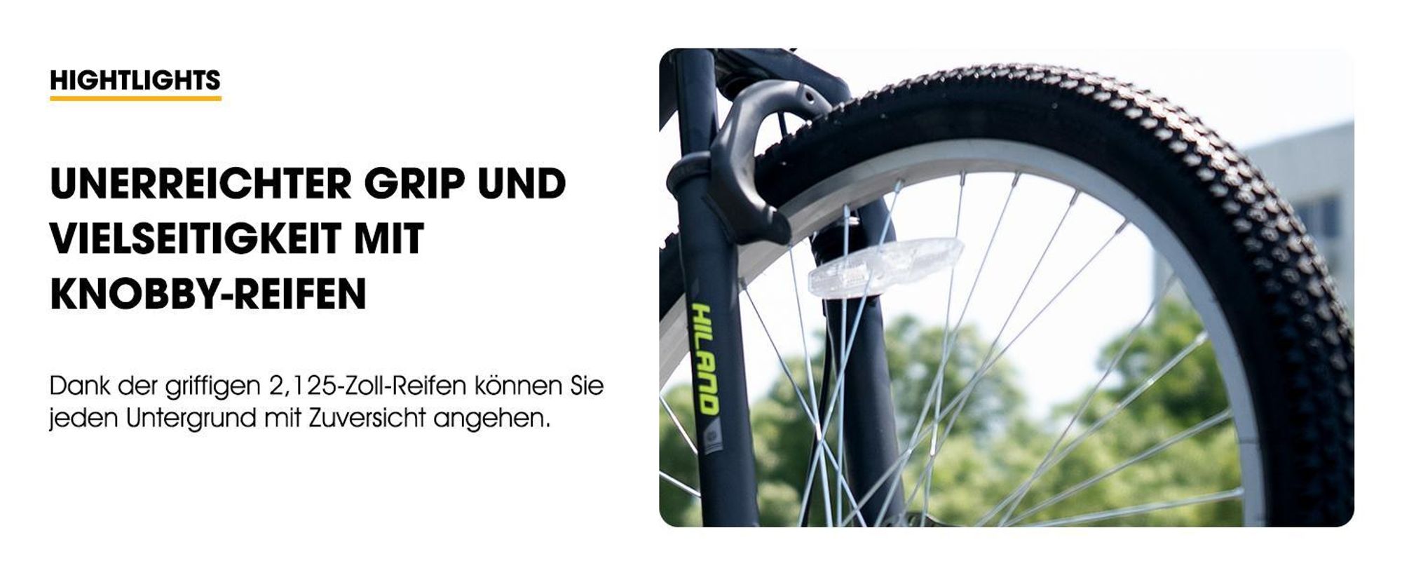 Hiland 27,5 Zoll Mountainbike, 18 Gang Herren und Damen MTB mit Doppelte Scheibenbremsen, Federgabel, Fender, MTB für Männer und Frauen