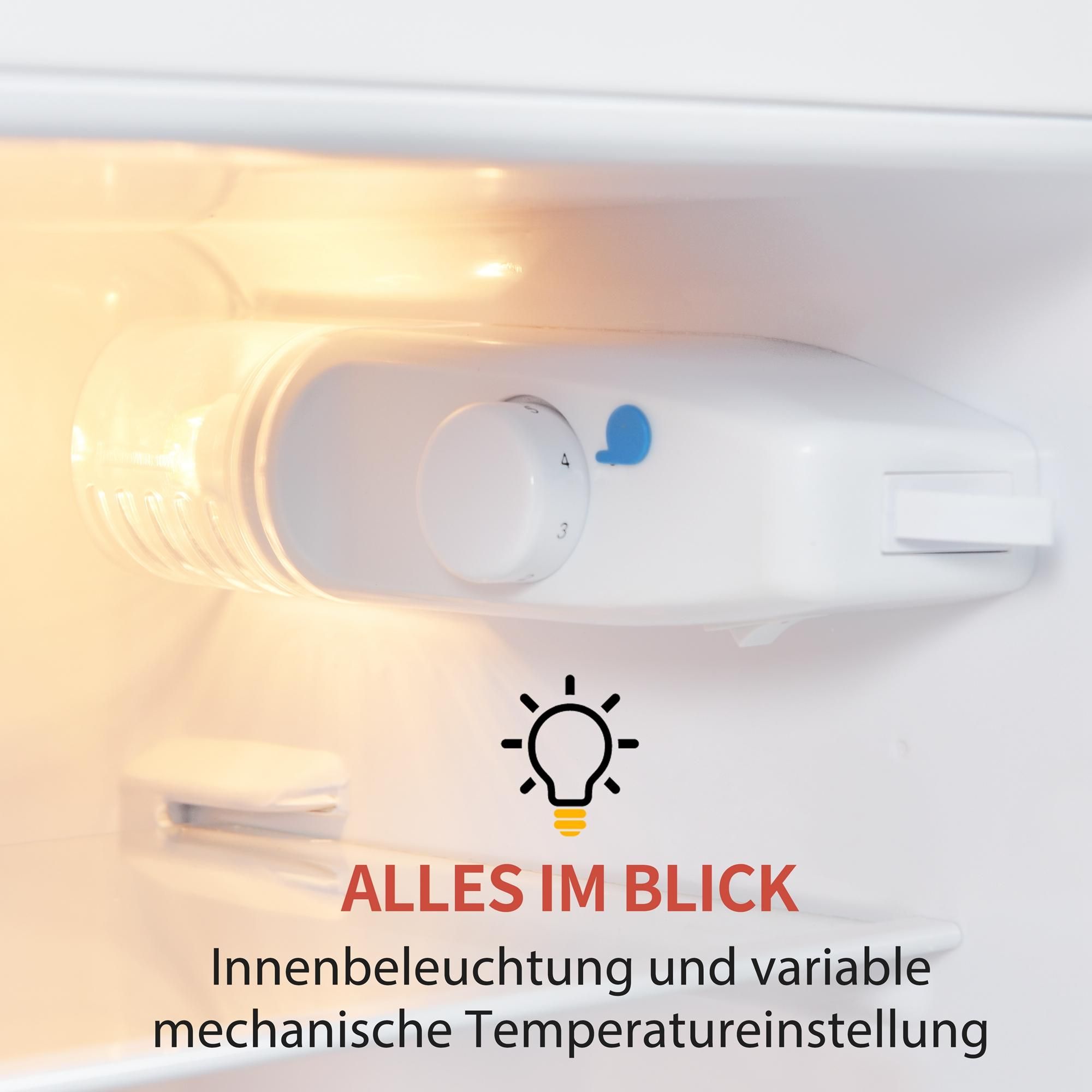 Merax Kühl-/Gefrierkombination BCD-102, Retrokühlschrank mit Doppeltür und LED-Beleuchtung, im Retro Design, 92 L, Rot