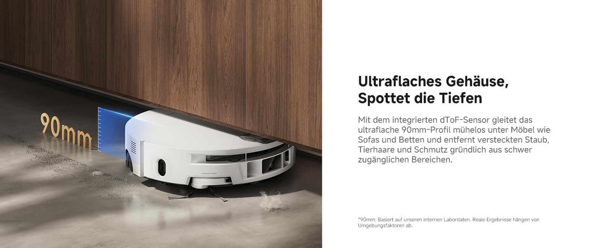 MOVA S70 Roller Saugroboter mit Wischfunktion und Station, 28000Pa, 80°C Heißwasser, Dual-Laser Navigation, 17N Druck, 3.2L Staubbeutel