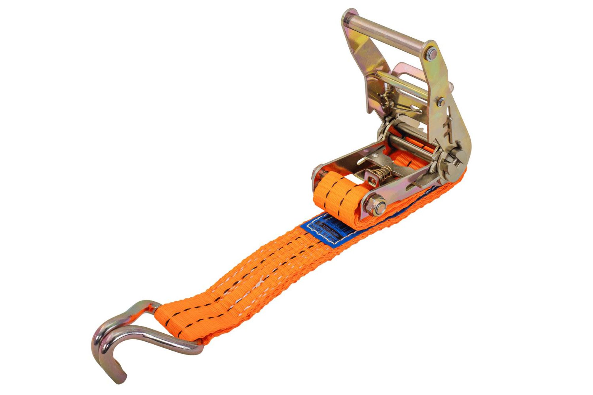 UNITRAILER Spanngurte Set 4 Stück 4m 35mm 2t Zurrgurte mit Ratsche orange LC 2000 daN für Anhänger
