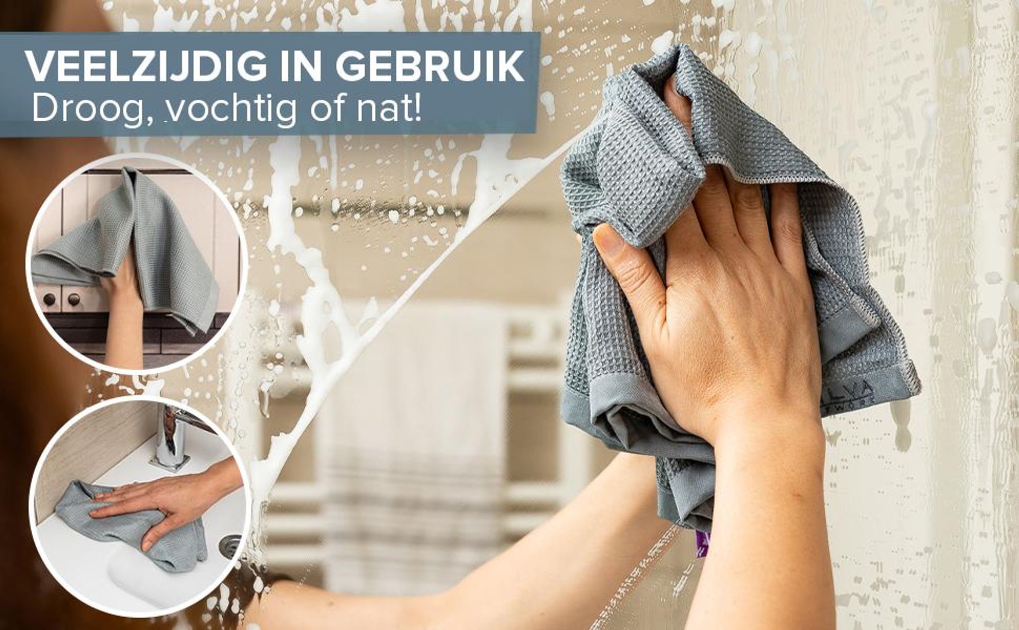 Silva Mikrofaser Trockentuch Dusche & Auto – Fusselfrei, Kratzfrei, Hochsaugfähig & Maschinenwaschbar | 1 Stück