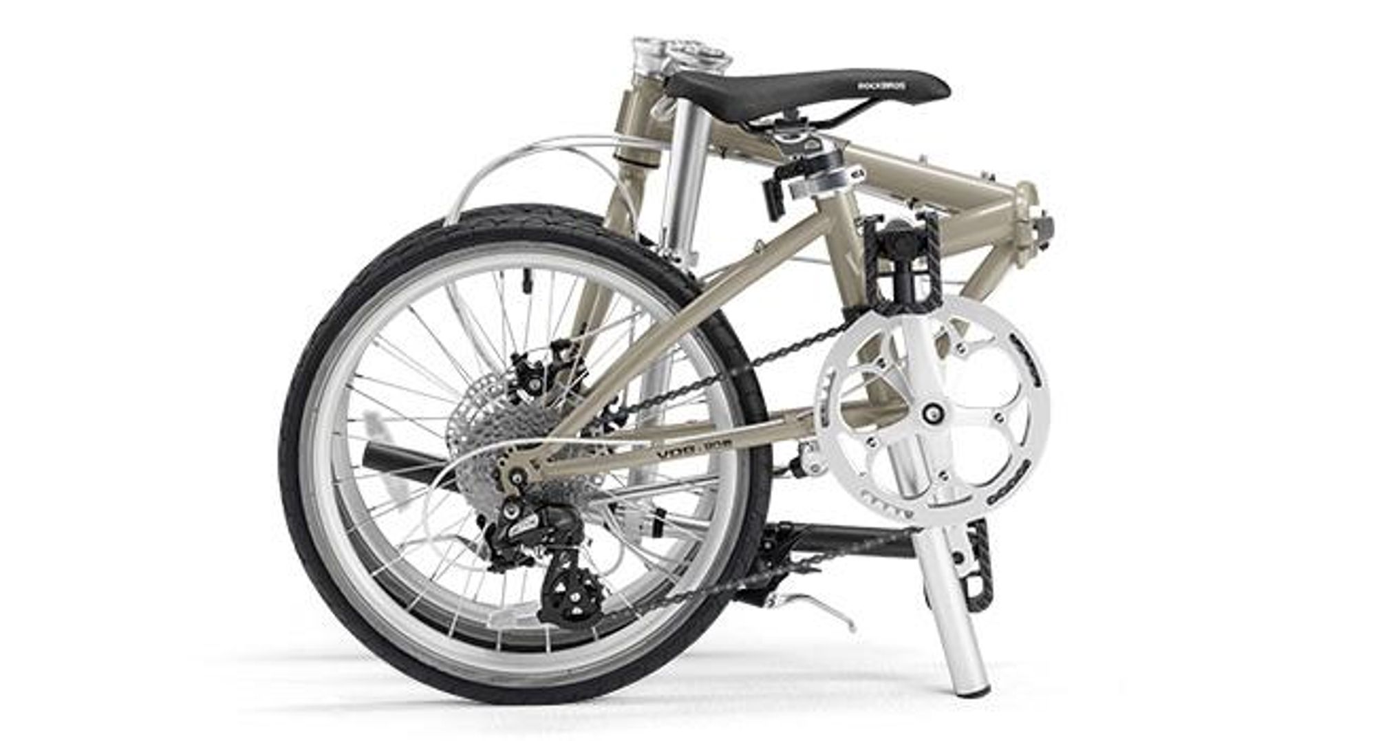 ROCKBROS VDS 20 Zoll Faltrad 8-Gang Altus Schaltung Klapprad, Komfort Faltfahrrad City Bike für Pendeln EU Grün