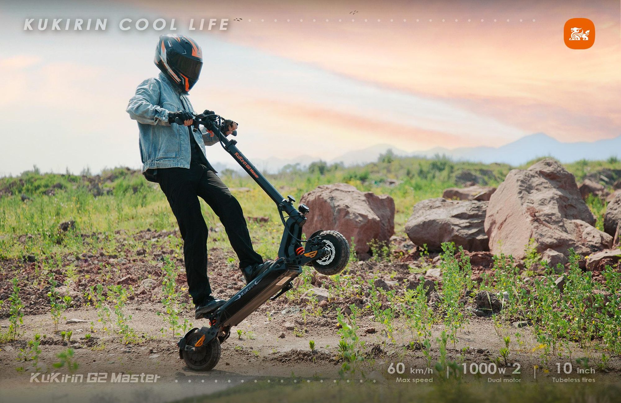 G2 Master - Trottinette électrique pliable - Roues 10" - Batterie 52V 20,8Ah - Autonomie 70 km - Freins à double disque - Selle amovible - Écran LED