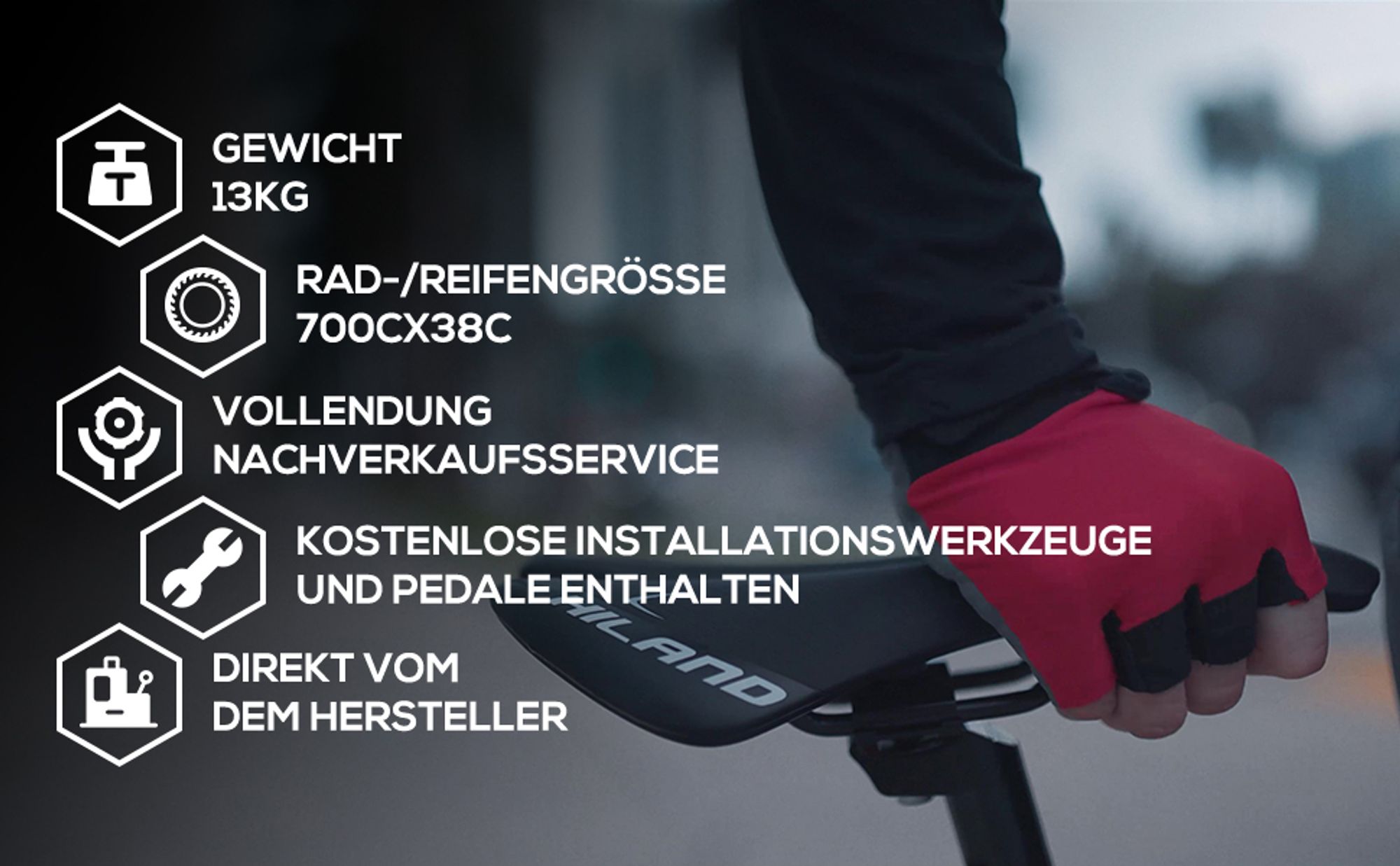 Hiland 700c Cityrad Damenrad Shimano 7 Gang Hybrid Fahrrad Pendlerfahrrad für Frauen 28 Zoll Trekkingrad,Blau