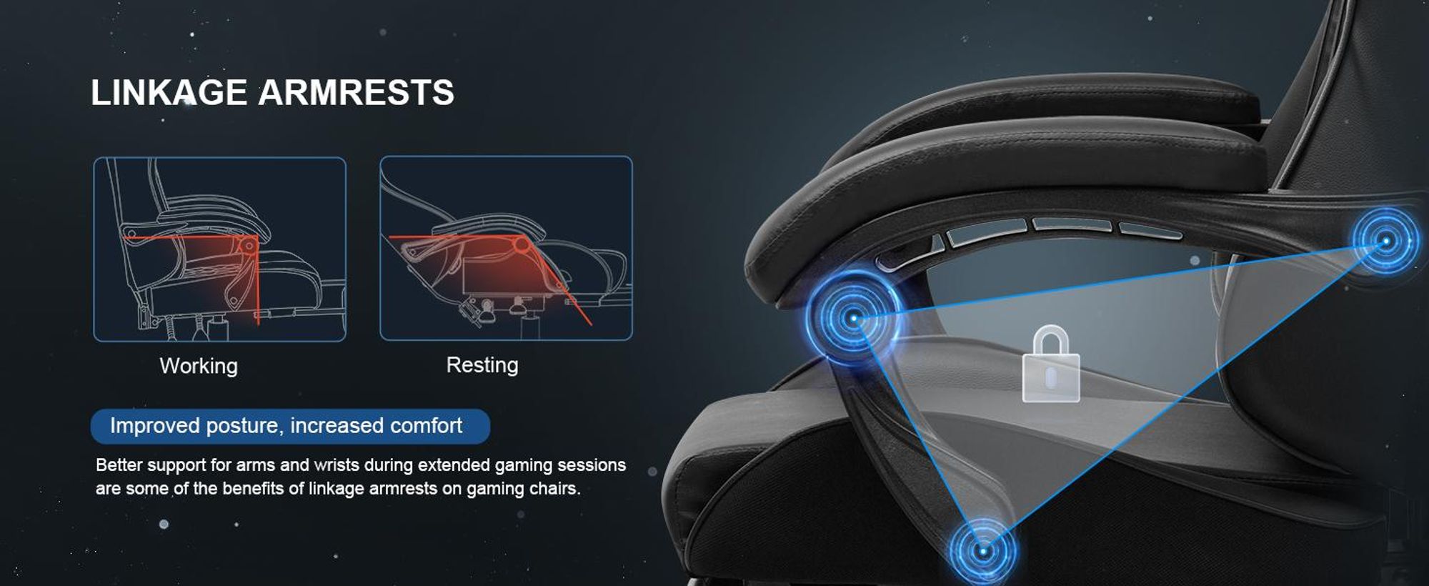 GTPLAYER Gaming Stuhl Bürostuhl Massage Gaming Sessel Ergonomischer Gamer Stuhl, Kopfstütze Massage-Lendenkissen, Gepolstert Gaming Chair, Drehsessel,