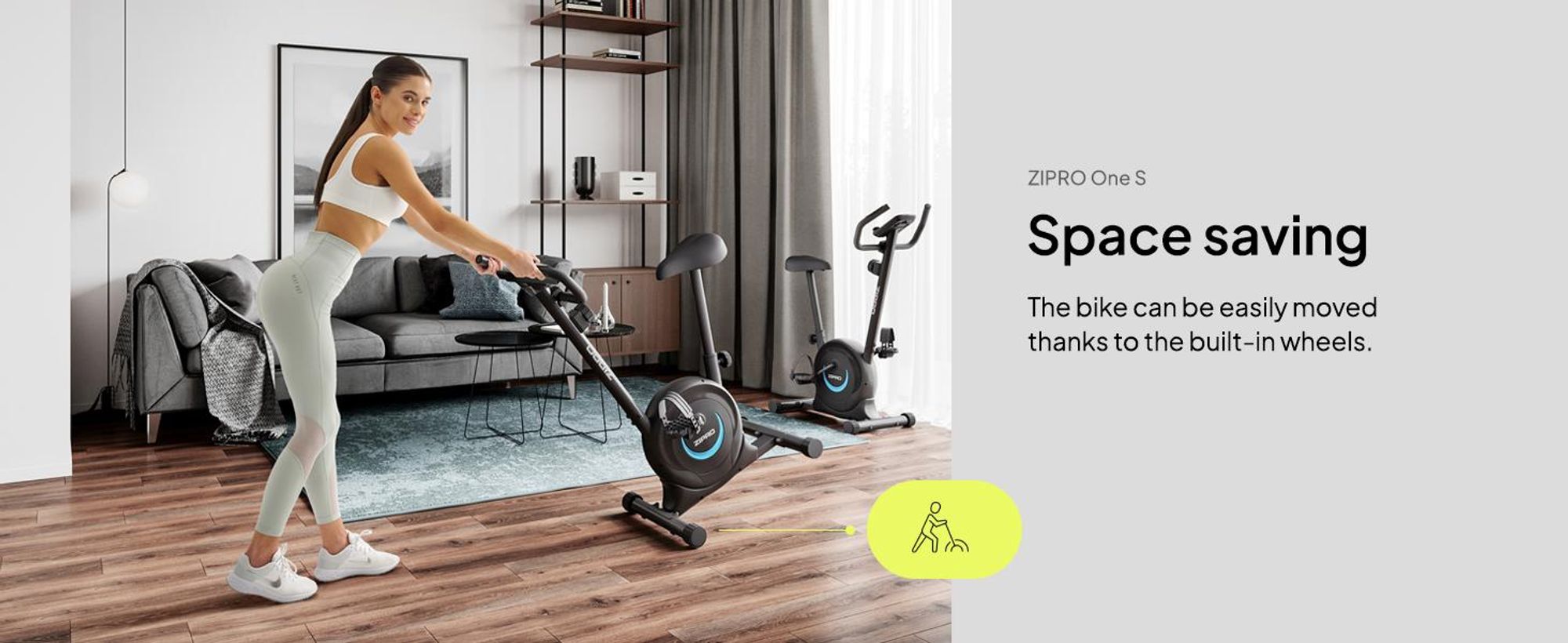 Zipro One S Cvičebný bicykel pre domácnosť Magnetický bicykel do 110 kg Magnety Cvičebný bicykel Fitness bicykel Fitness bicykel Domáci trenažér Kardio bicykel Počítač Fitness vybavenie na doma