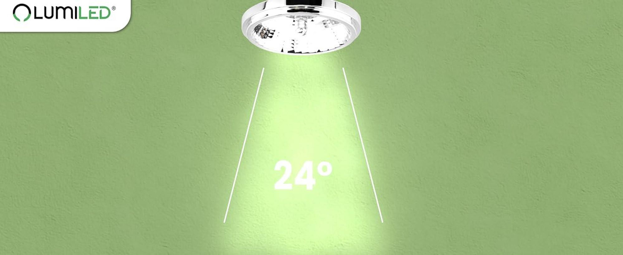 LUMILED LED Lampen 10er Set AR111 G53 Fassung 12V 15W (Entspricht 100 Watt) Neutralweiß 4000K 24° Silber 1521 lm Leuchtmittel