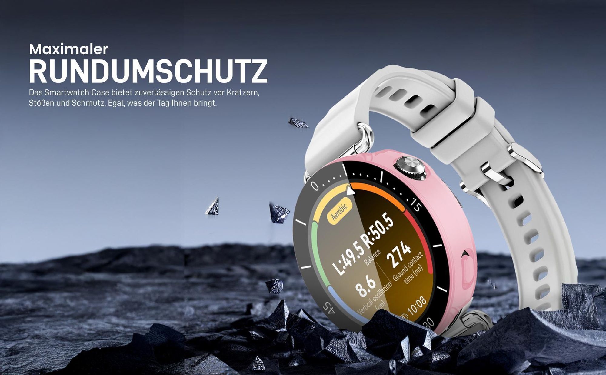 Dunkelblaues Case für Huawei Watch GT6 41 mm mit Rundumschutz