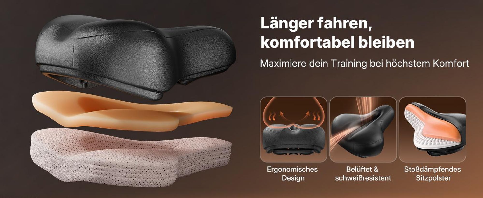 Heimtrainer Fahhrad für Zuhause, leises Fitnessbike mit LCD-Display, Magnetischer Widerstand, 8 Widerstandsstufen, bis 150 KG belastbar