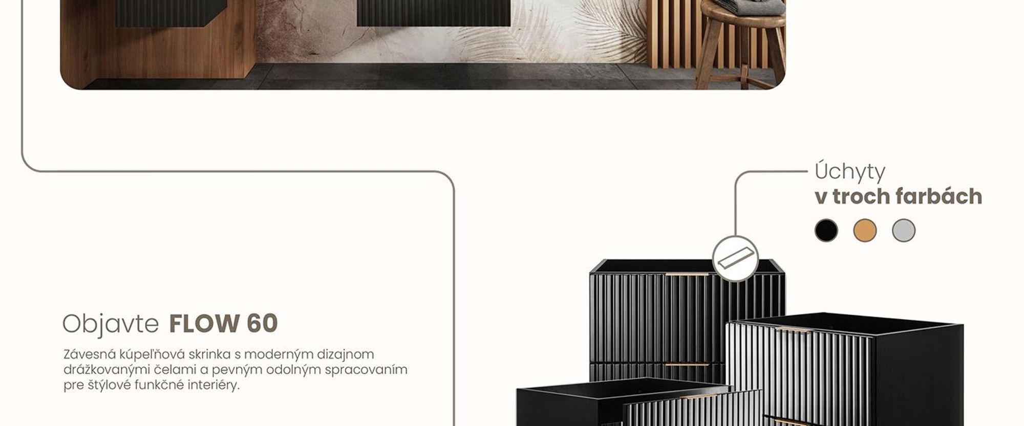 RODAN, moderná skrinka pod umývadlo, skrinka do kúpeľne, kúpeľňový nábytok, kúpeľňová skrinka