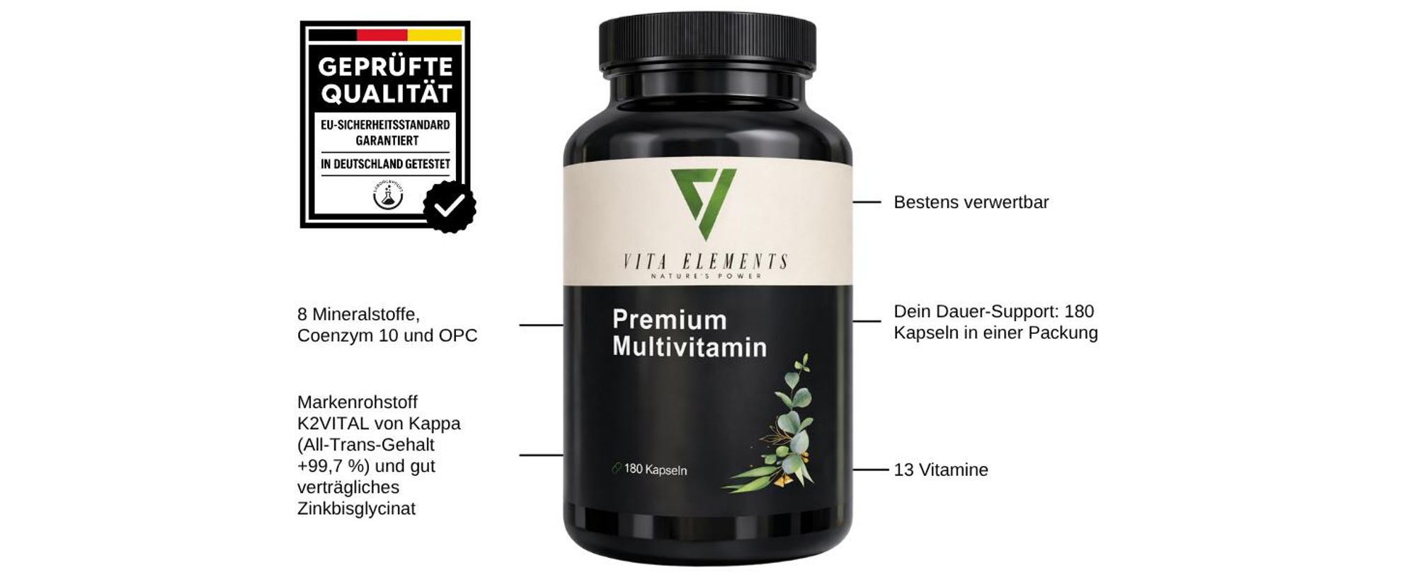 Vita Elements Premium Multivitamin Produktdose