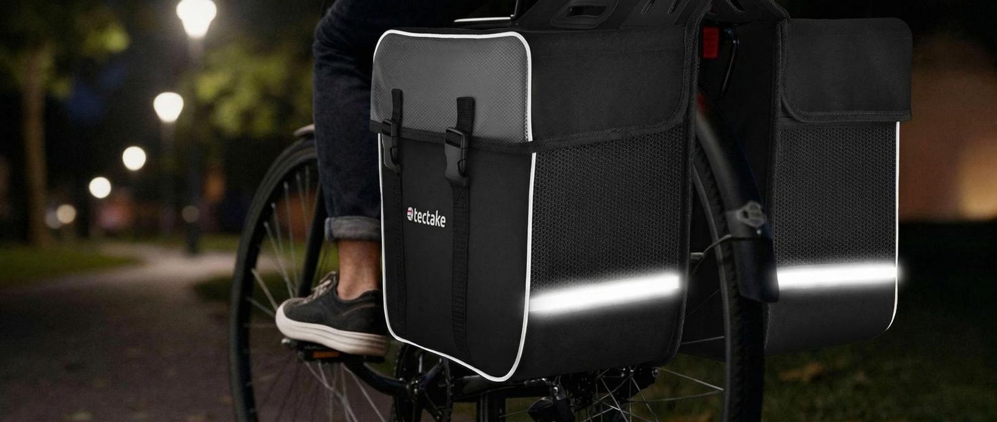 Set Fahrradtasche Georg und Fahrradrahmentasche große Fahrradtasche mit 2 Fächern wasserabweisend und robust