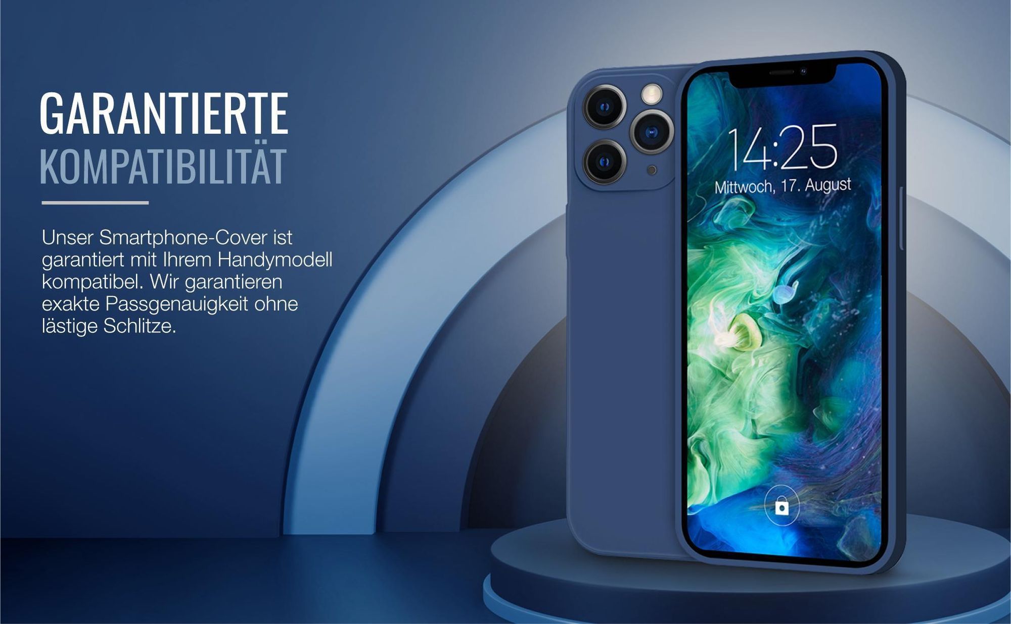 Exakt passgenaues Smartphone Backcover in Blau für Apple iPhone 11 Pro