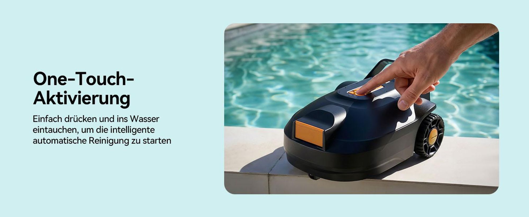 Kabelloser Poolroboter Redroad S2, Doppelmotoren, 180 Min. Laufzeit, starke Saugkraft, bis 3 m Wassertiefe, Selbstparkfunktion