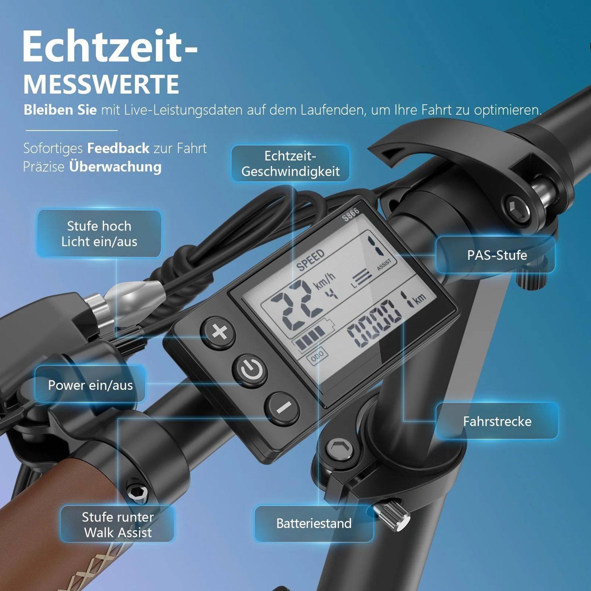 E-Bike FAFREES F20+ Pro - Motor 250W Batterie 36V25Ah 20 Zoll Reifen Mechanische Scheibenbremsen - Aurorablau