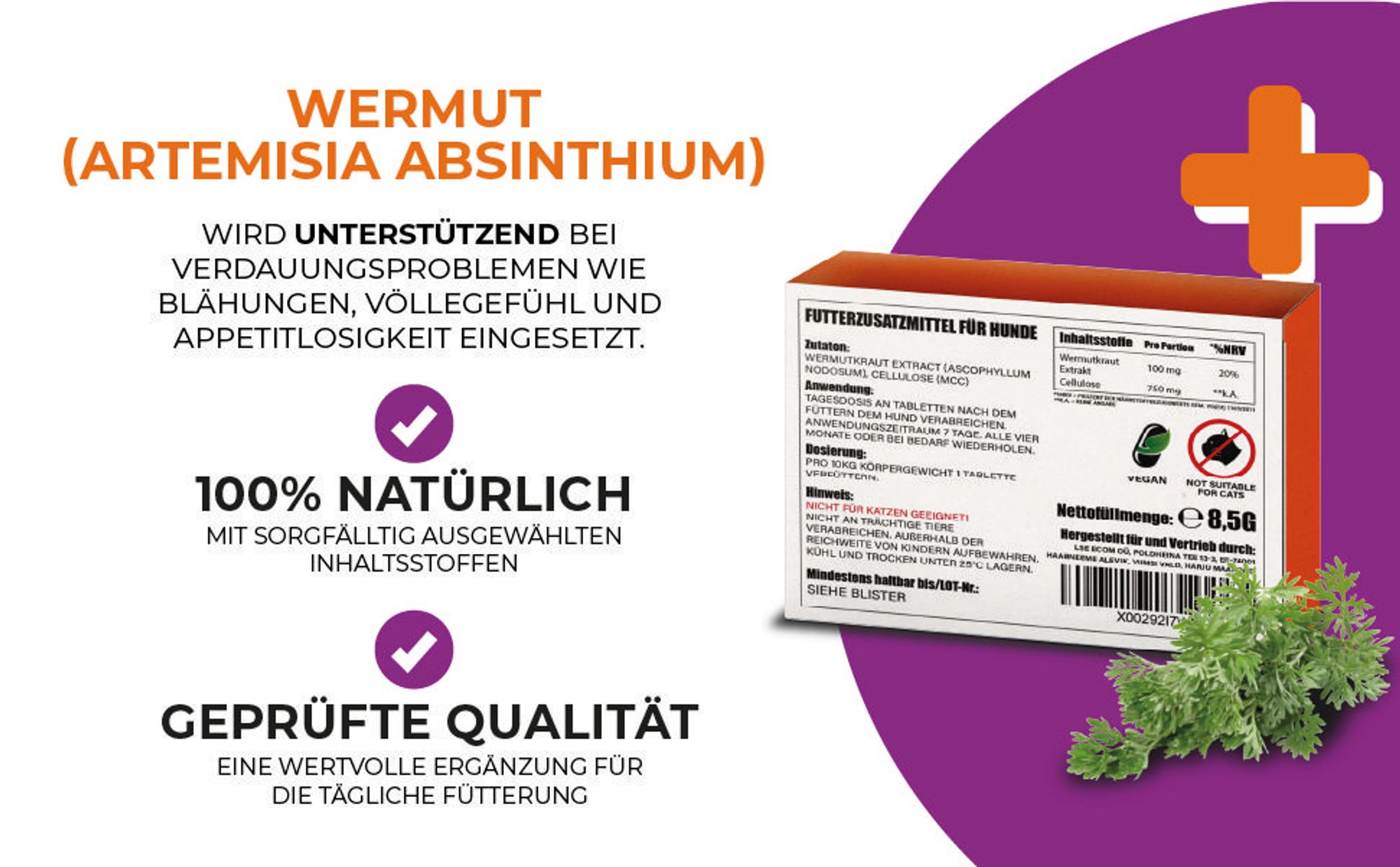 Adema Natural® Zeckilen Forte - Zecken Tabletten – zum Schutz vor Zeckenbefall – für Hunde und Katzen – Zeckenschutz Hund – Zeckentabletten