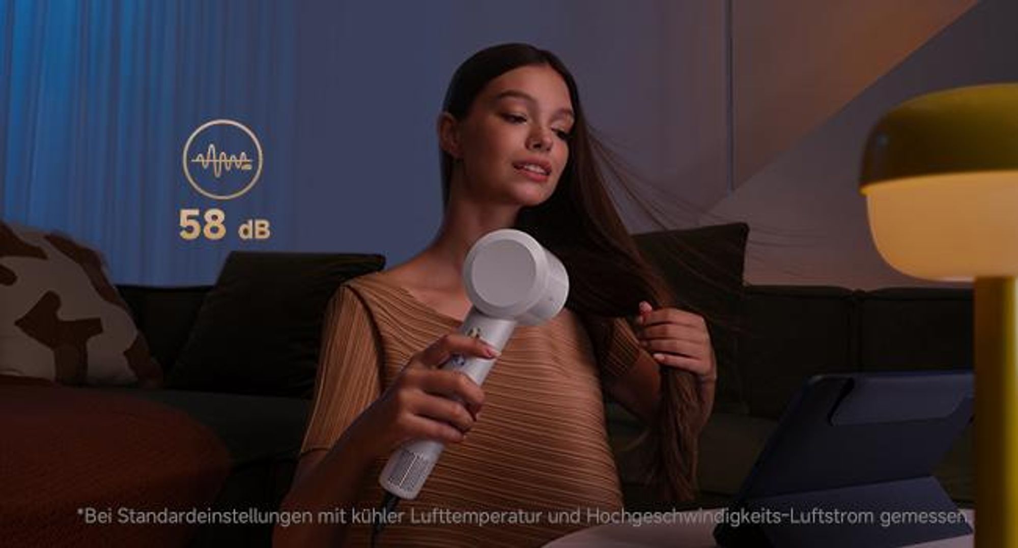 MOVA Turbo Ionen Haartrockner, 110.000 U/min Motor, 4 Temperatur- & 2 Luftstufen, 200 Mio. Ionen, 330g leicht, 8 Modi, ideal für Reise