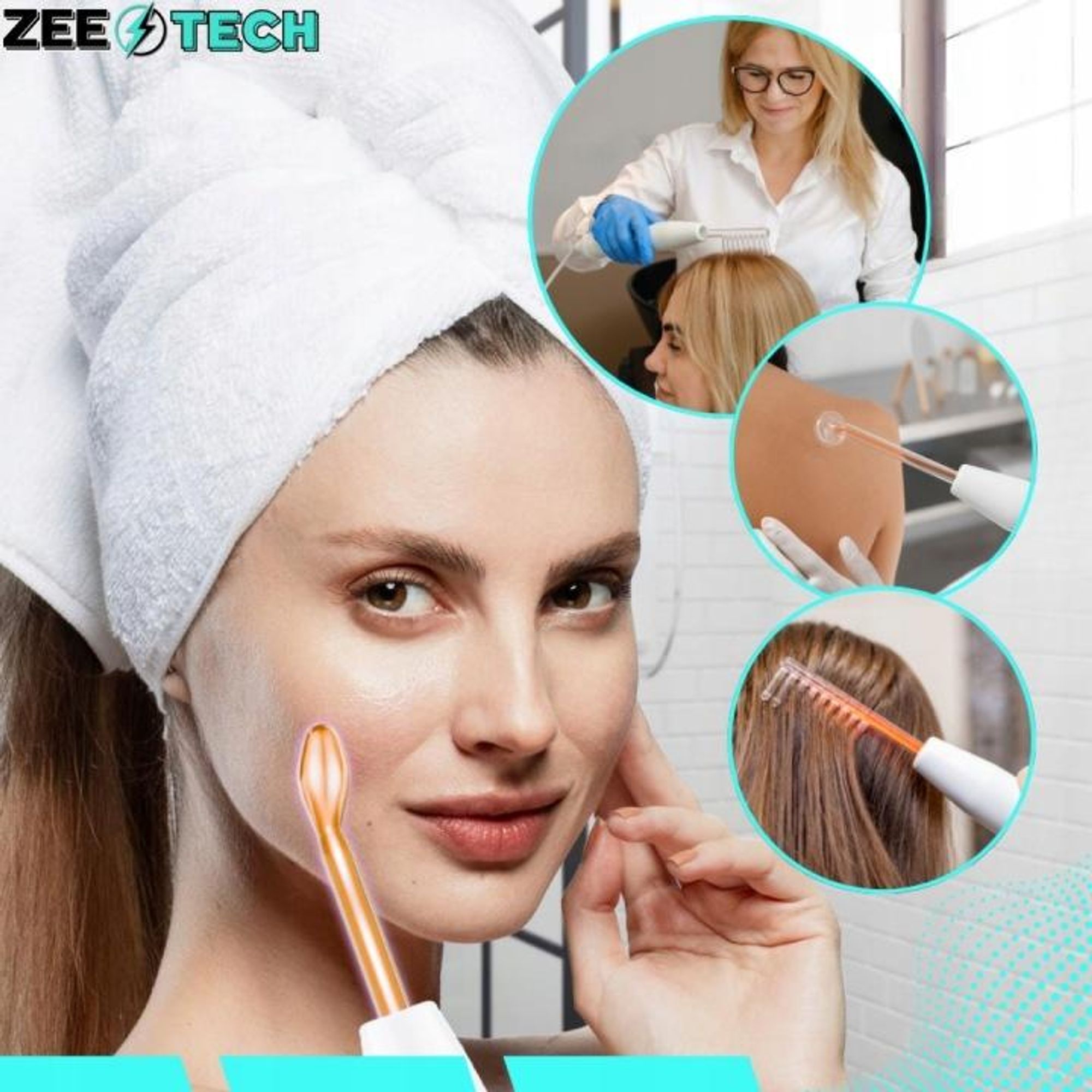Darsonval Gerät Derma Wand LZ006A – 4 Elektroden – Hautpflege