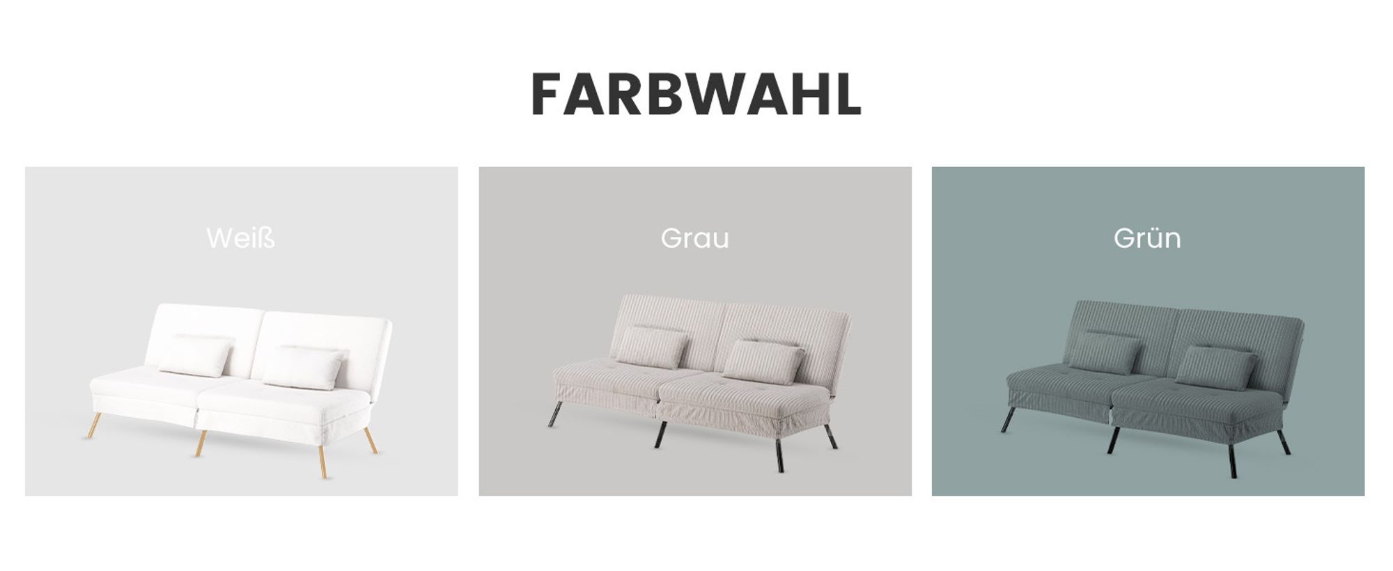 COMHOMA Schlafsofa mit Schlaffunktion, Sofa Klappsofa, Bettcouch, ecksofa, Couch Gästebett, 3-Sitzer Sofa, mit verstellbare Rückenlehne aus Teddystoff