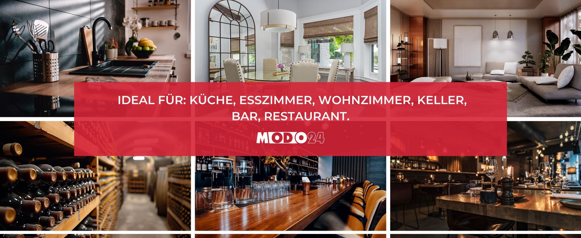 MODO24 Weinregal, 18 Flaschen, Flaschenhalter, Weinständer, Erweiterbar, Holz Metall, Industrial Loft, Küche, 32,5x62,5x25 cm, Braun, RW8