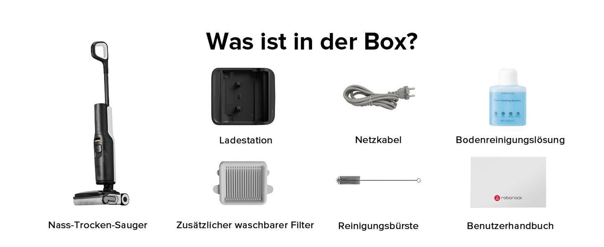 Roborock F25 ALT Nass-Trocken-Sauger 20.000 Pa mit KI-unterstützten Rädern, Hochtemperatur-Selbstreinigung & Heißluft-Trocknung (90°C)