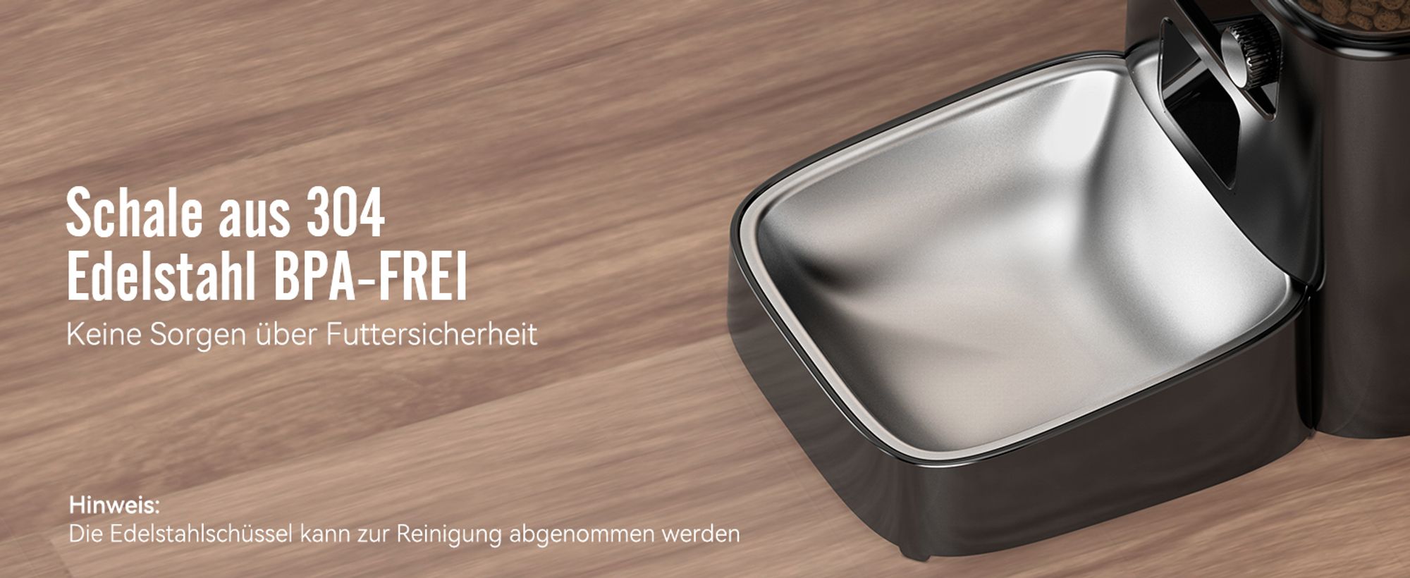 Oneisall PFD001 Pro intelligenter Lebensmittelspender (schwarz)